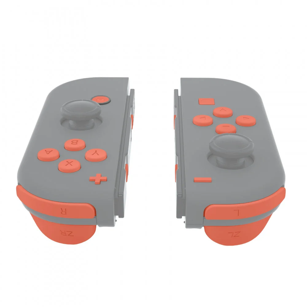 eXtremeRate Replacement Full Set Buttons for Joycon of NS Switch - Coral Orange - Image 5