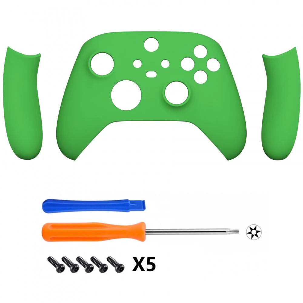 eXtremeRate Replacement Front Housing Shells with Side Rails Panels for Xbox Series X & S Controller - Green - Image 2