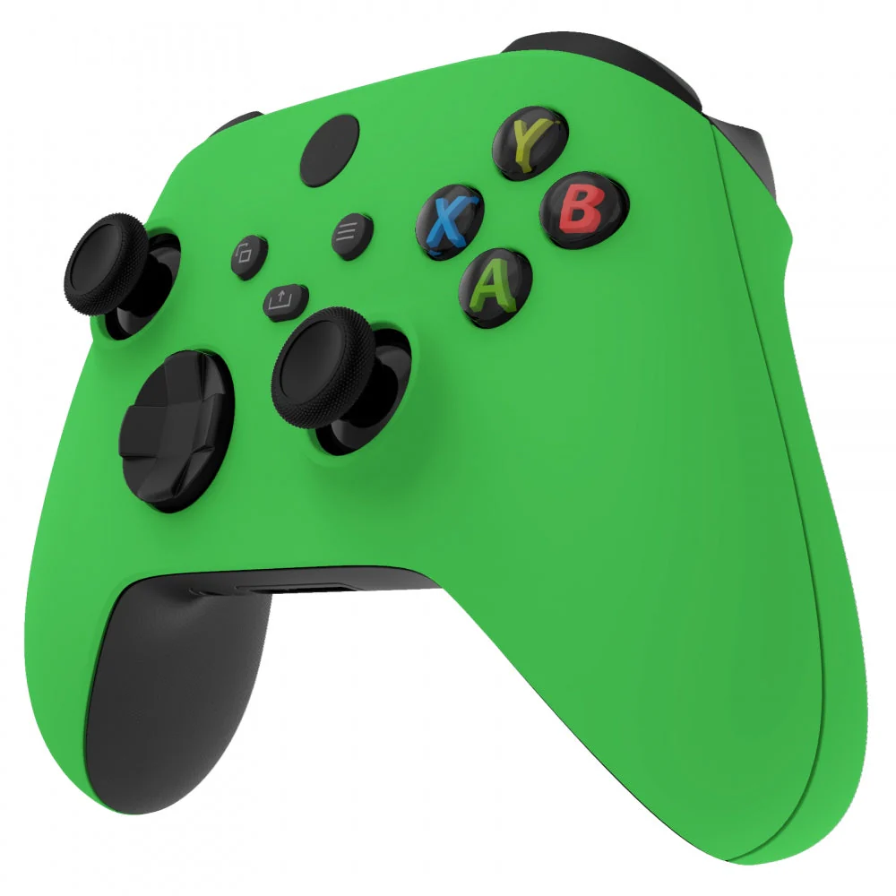 eXtremeRate Replacement Front Housing Shells with Side Rails Panels for Xbox Series X & S Controller - Green - Image 6