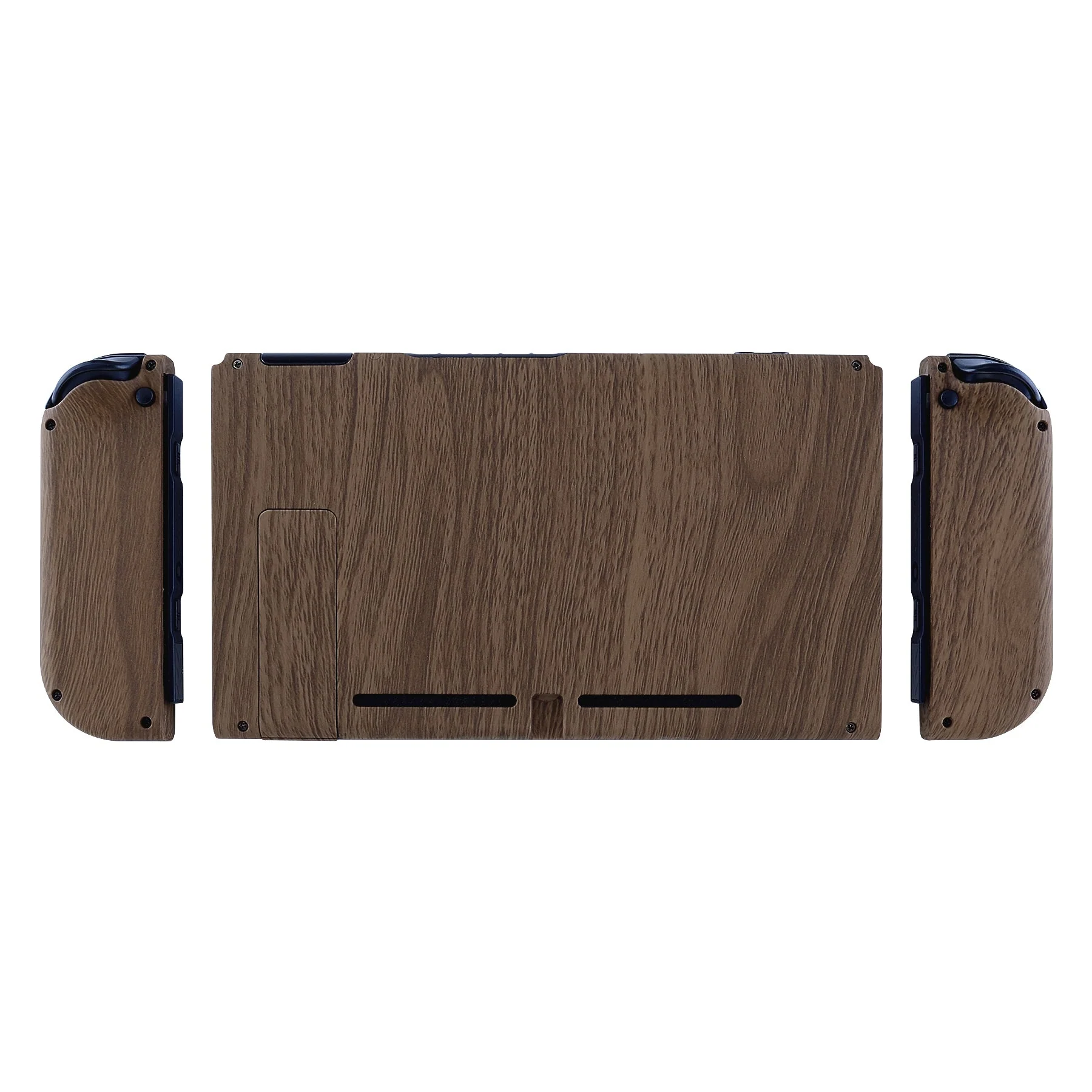 eXtremeRate Replacement Full Set Shells with Buttons for Nintendo Switch - Wood Grain - Image 11