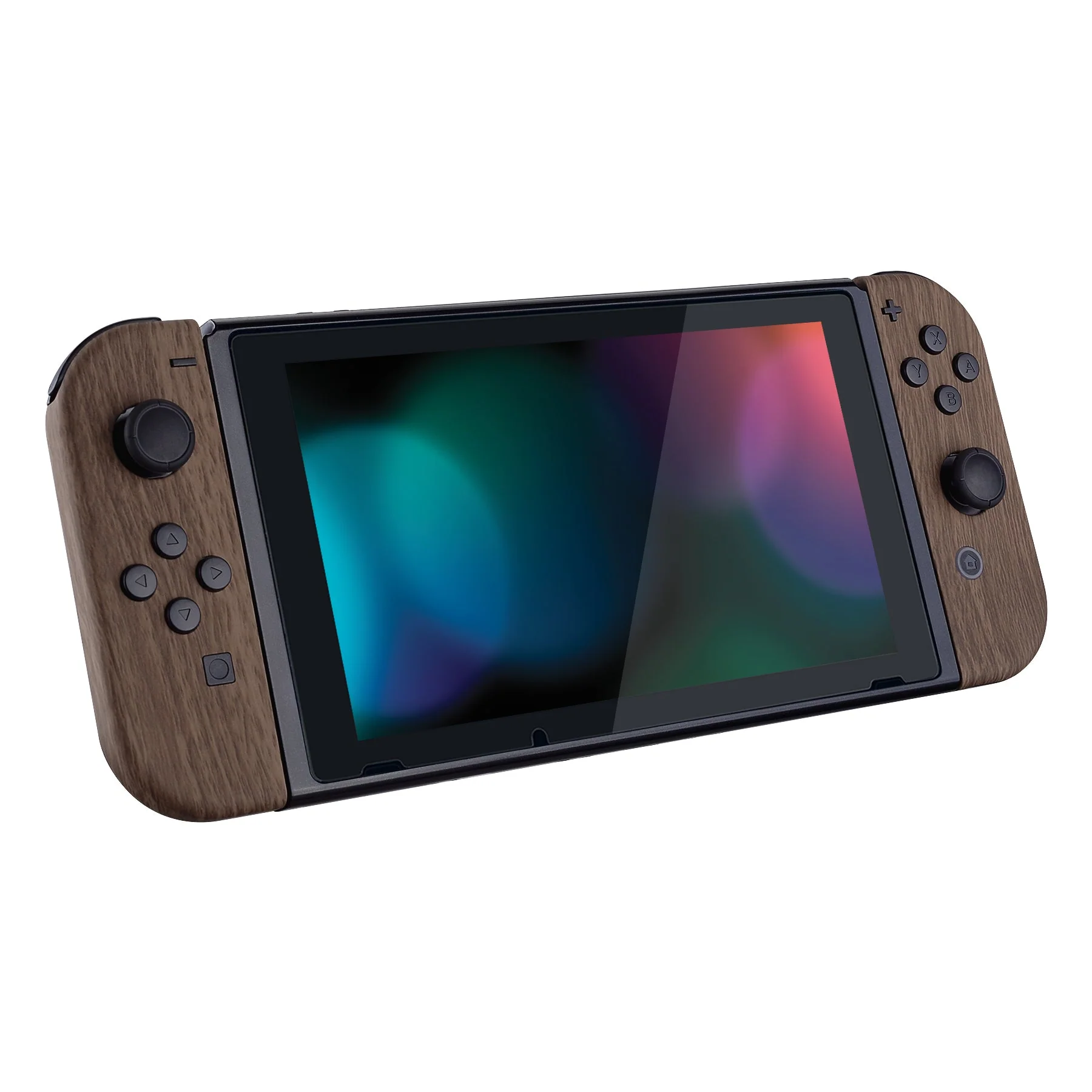 eXtremeRate Replacement Full Set Shells with Buttons for Nintendo Switch - Wood Grain - Image 7