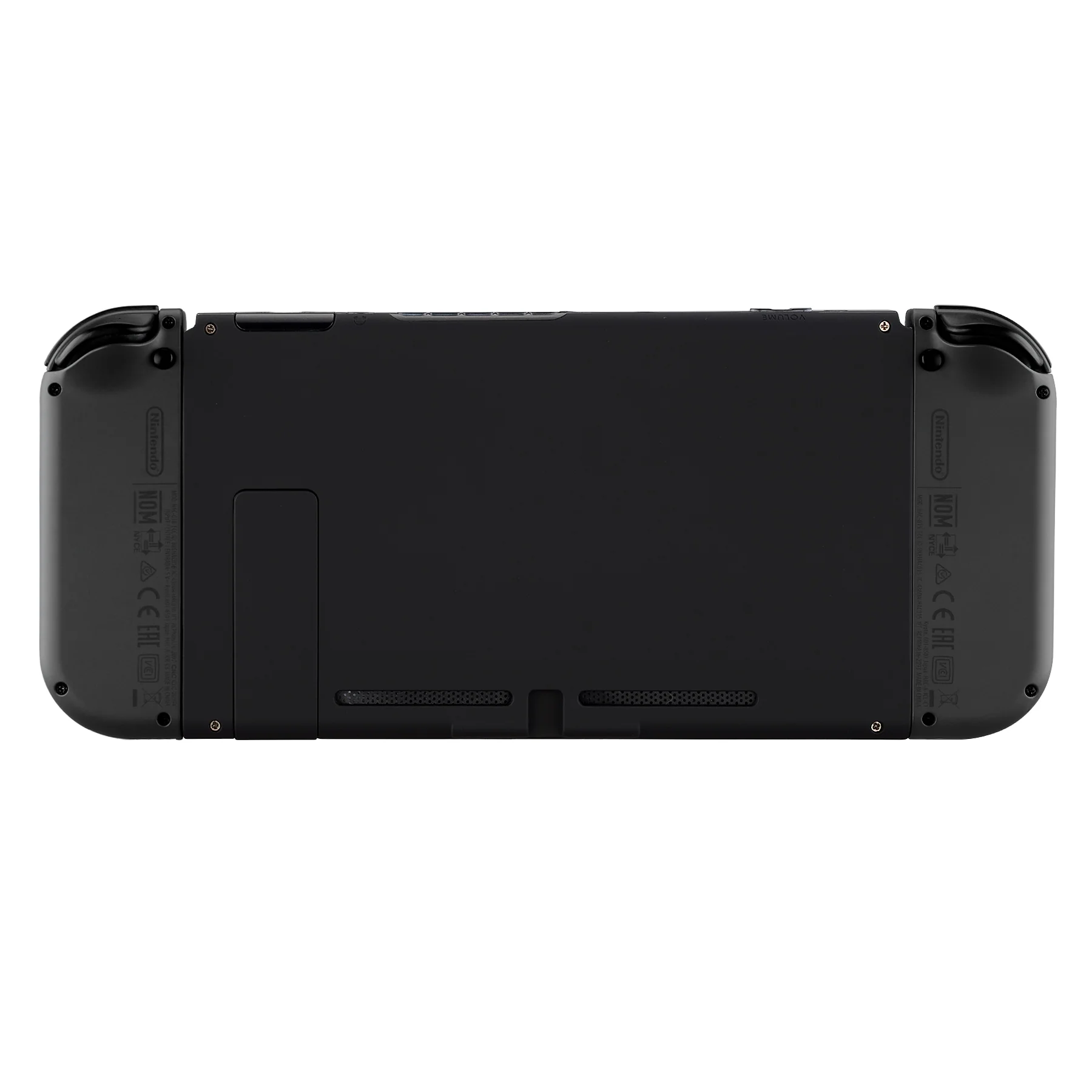 eXtremeRate Replacement Back Plate with Kickstand for Nintendo Switch Console - Black - Image 2