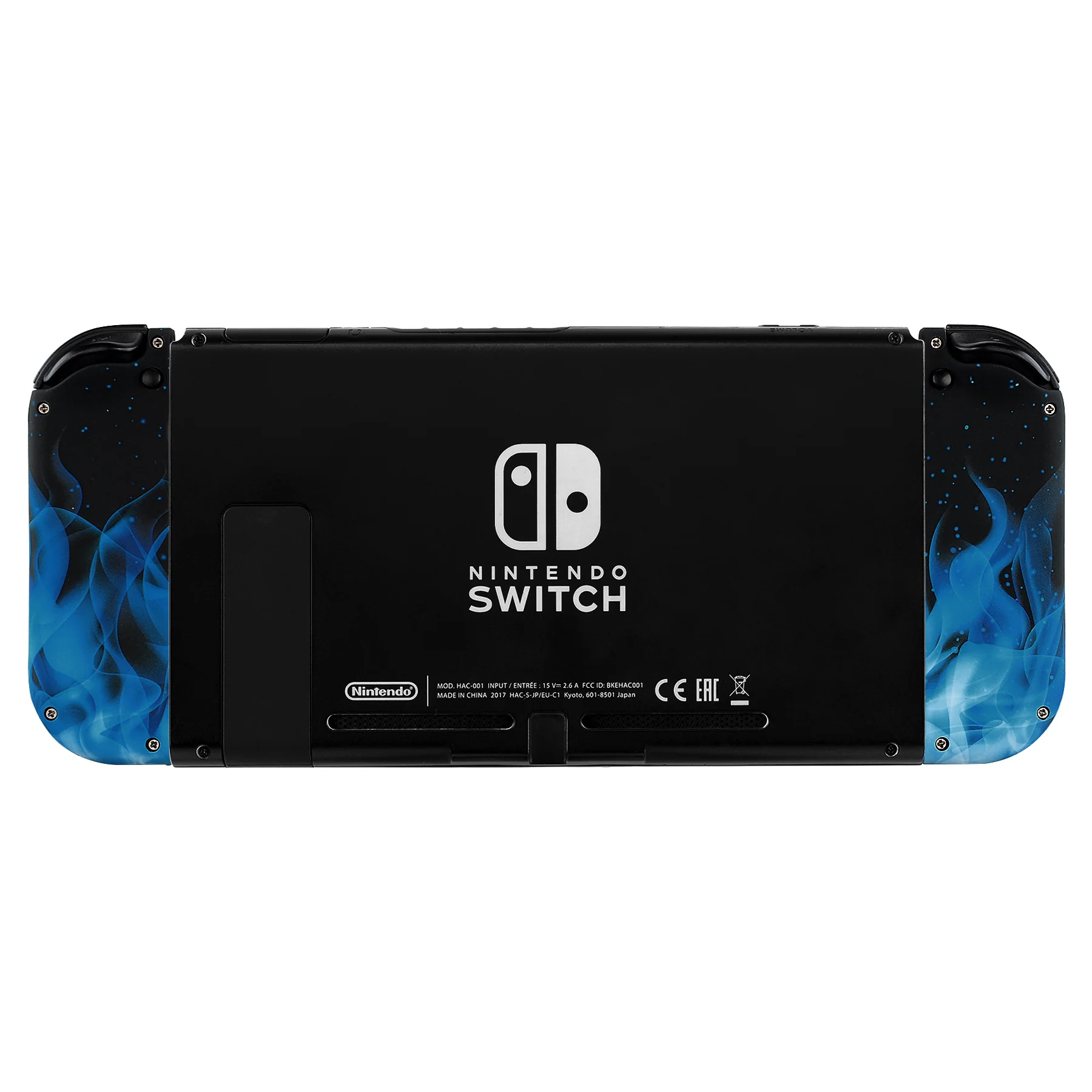 eXtremeRate Replacement Full Set Shell Case with Buttons for Joycon of NS Switch - Blue Flame - Image 7