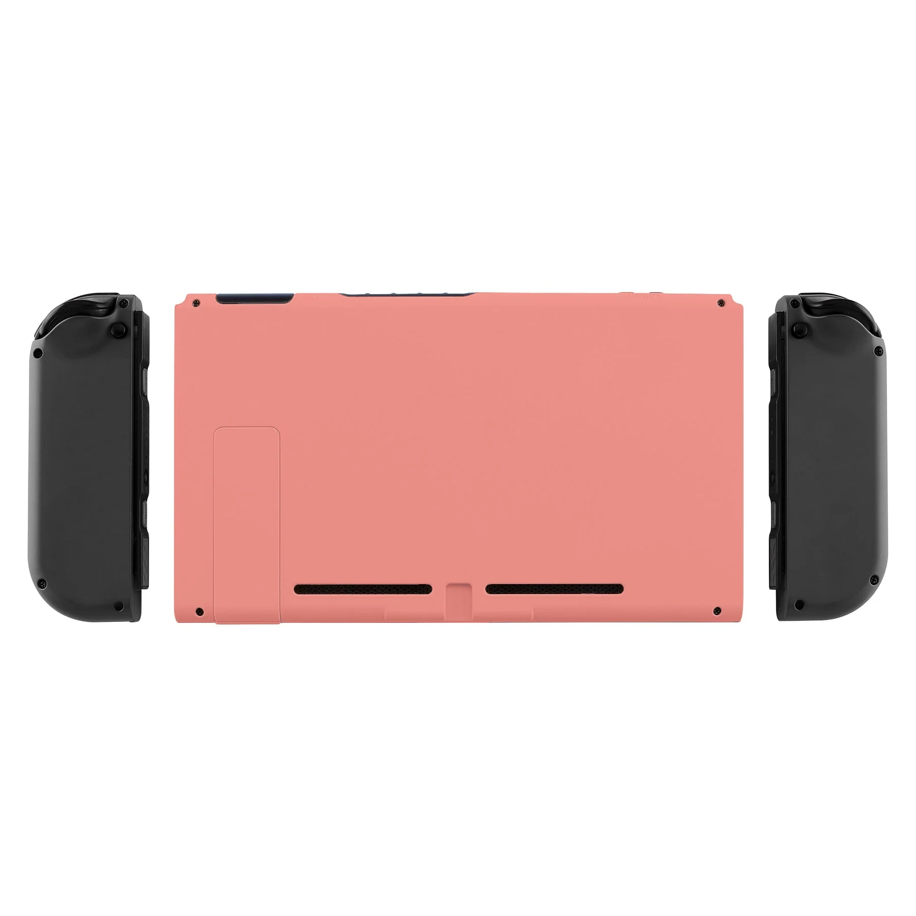eXtremeRate Replacement Back Plate with Kickstand for Nintendo Switch Console - Coral - Image 3