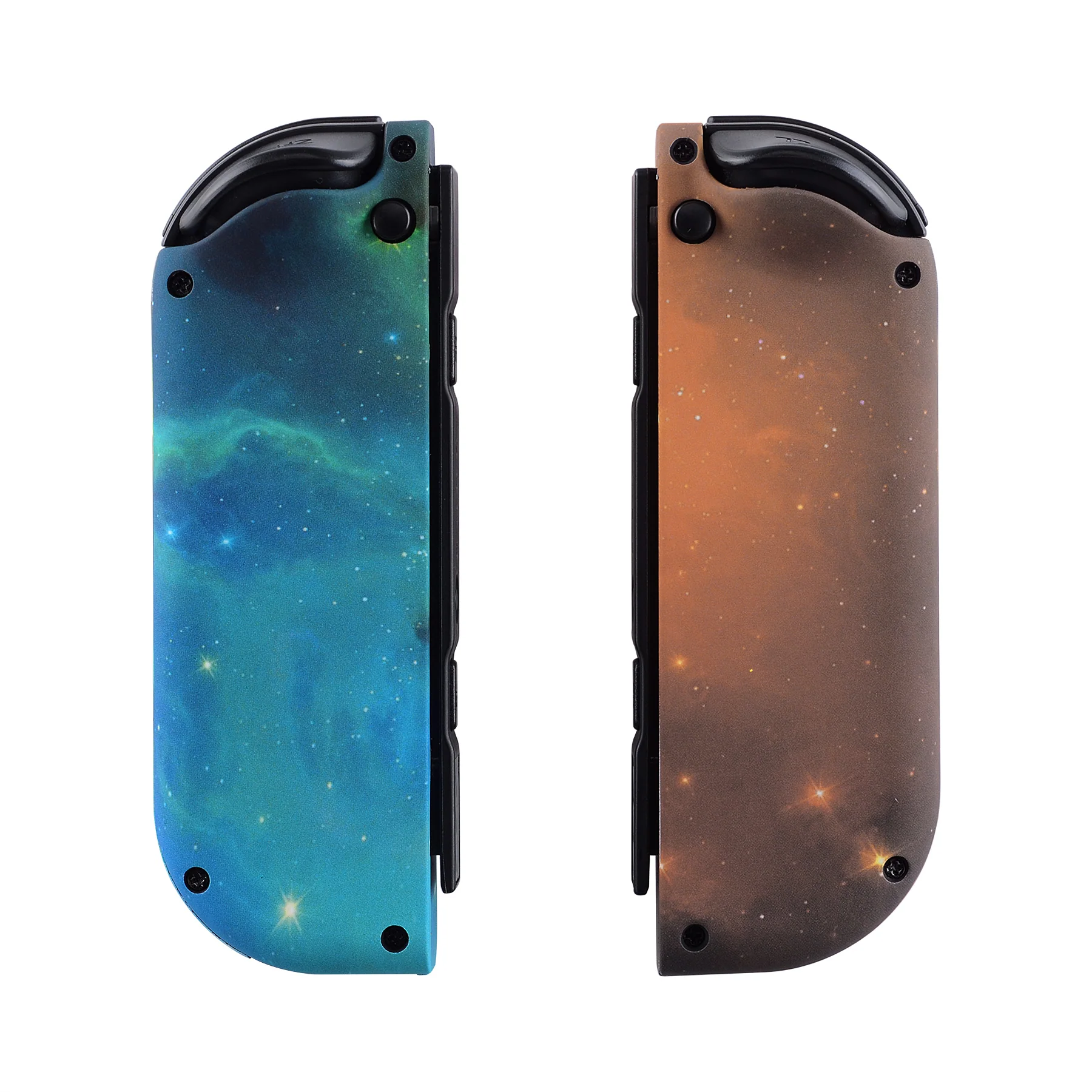 eXtremeRate Replacement Full Set Shell Case with Buttons for Joycon of NS Switch - Gold Star Universe - Image 8