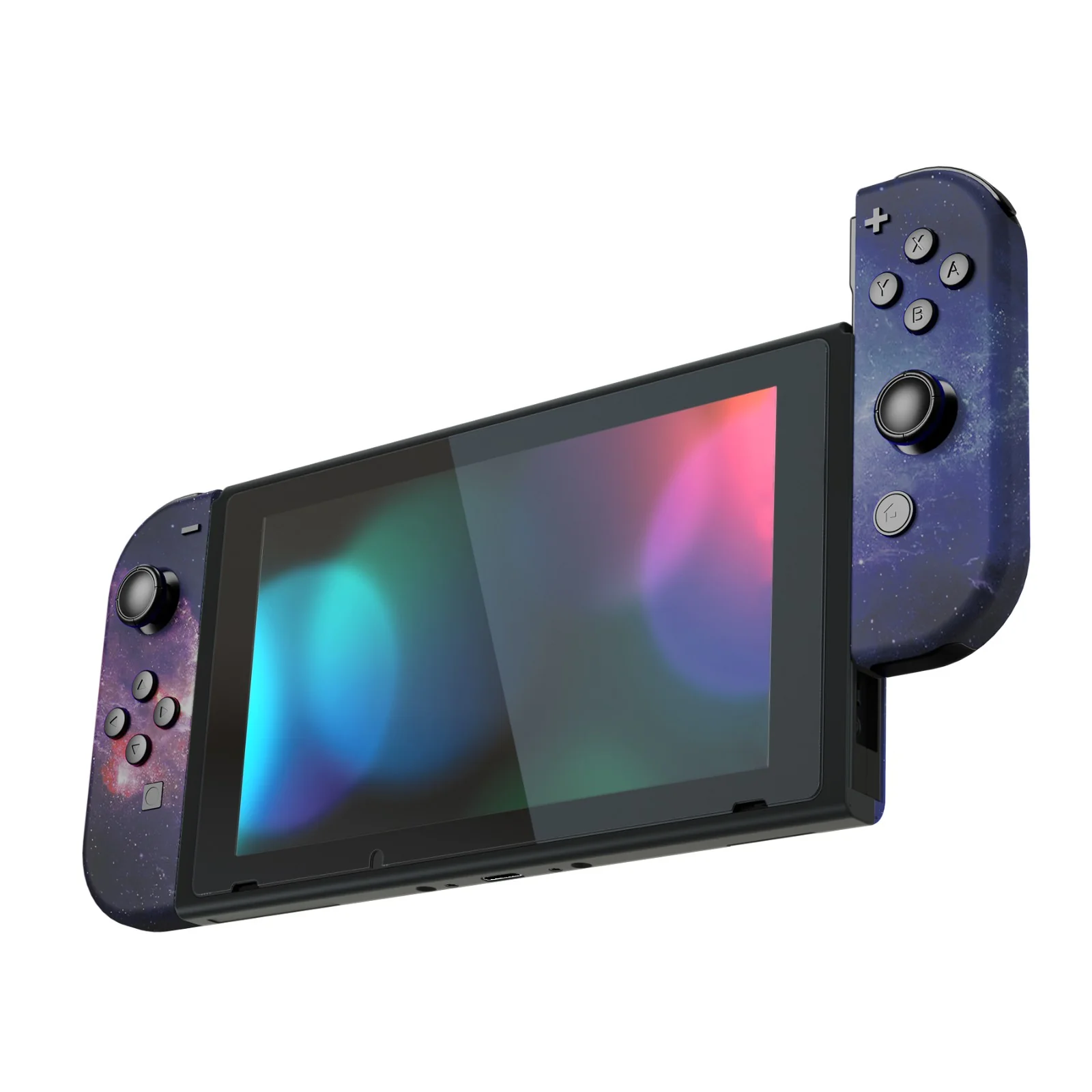 eXtremeRate Replacement Full Set Shell Case with Buttons for Joycon of NS Switch - Nubula Galaxy - Image 5