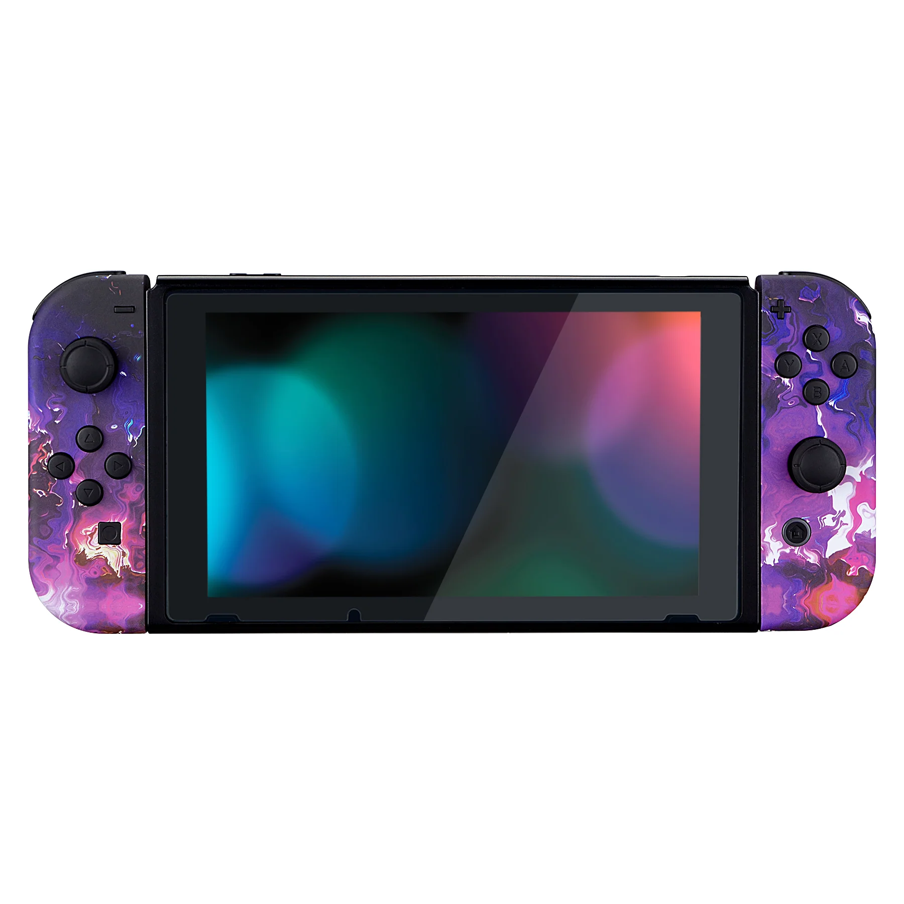 eXtremeRate Replacement Full Set Shell Case with Buttons for Joycon of NS Switch - Surreal Lava - Image 4