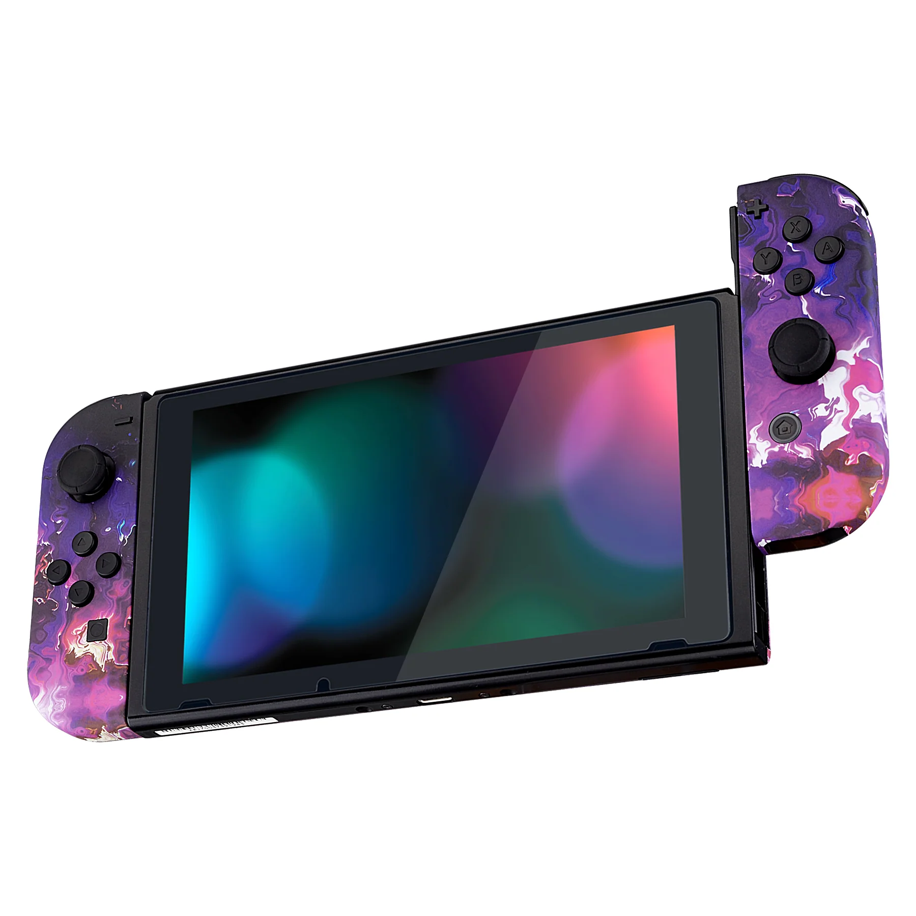 eXtremeRate Replacement Full Set Shell Case with Buttons for Joycon of NS Switch - Surreal Lava - Image 5
