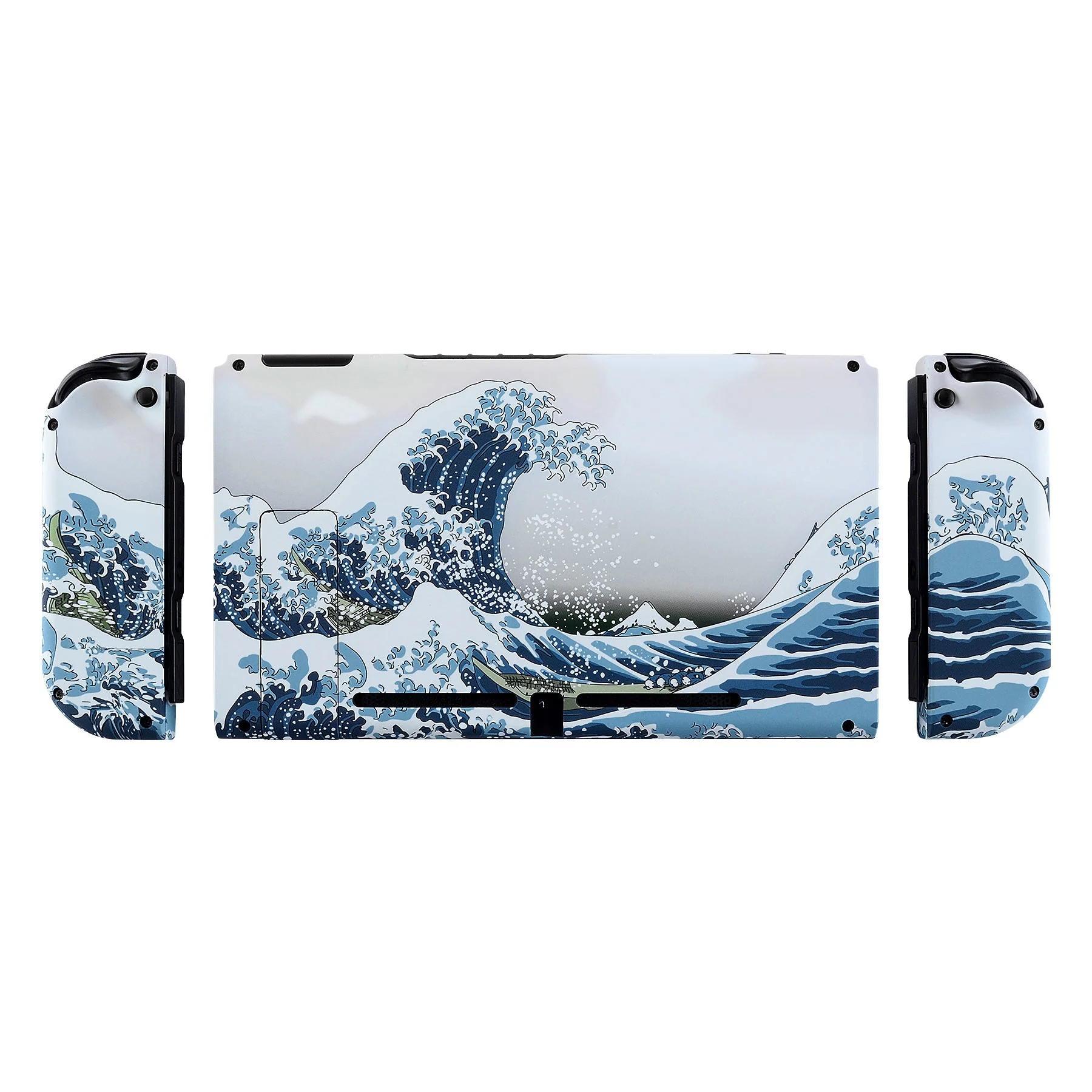 eXtremeRate Replacement Full Set Shells with Buttons for Nintendo Switch - The Great Wave - Image 10