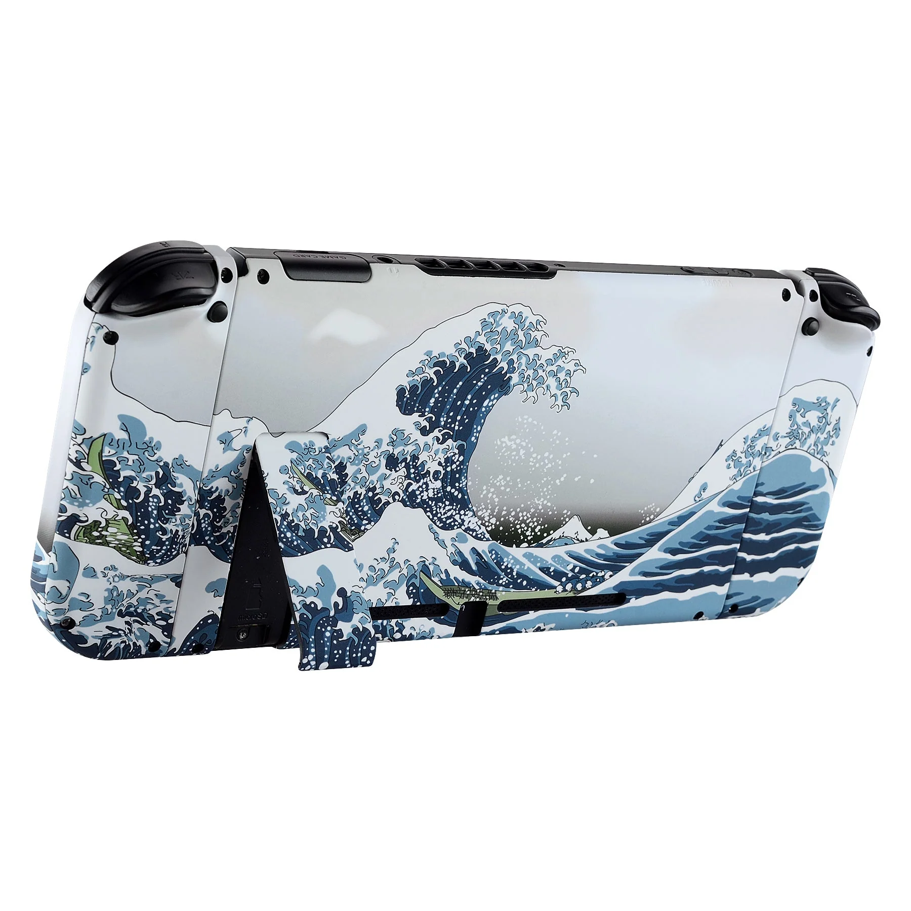 eXtremeRate Replacement Full Set Shells with Buttons for Nintendo Switch - The Great Wave - Image 9