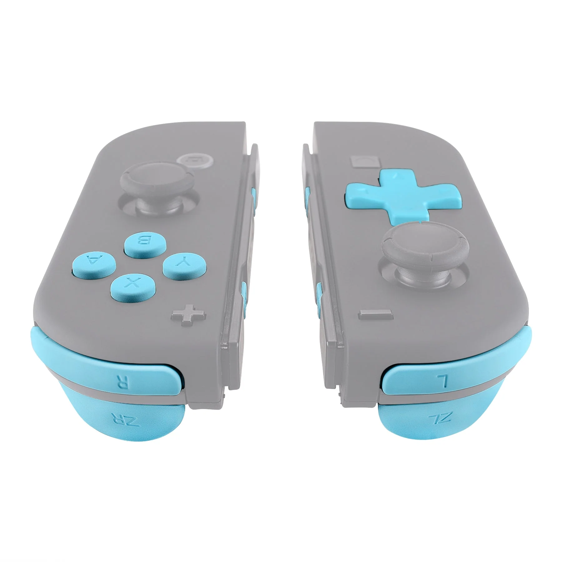 eXtremeRate Dpad Version Replacement Full Set Buttons for Joycon of Switch (D-pad ONLY Fits for eXtremeRate D-pad Shell for Joycon) - Heaven Blue - Image 5
