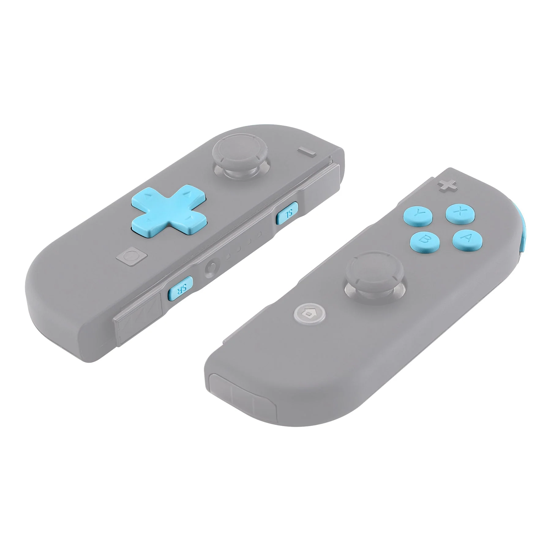 eXtremeRate Dpad Version Replacement Full Set Buttons for Joycon of Switch (D-pad ONLY Fits for eXtremeRate D-pad Shell for Joycon) - Heaven Blue - Image 6