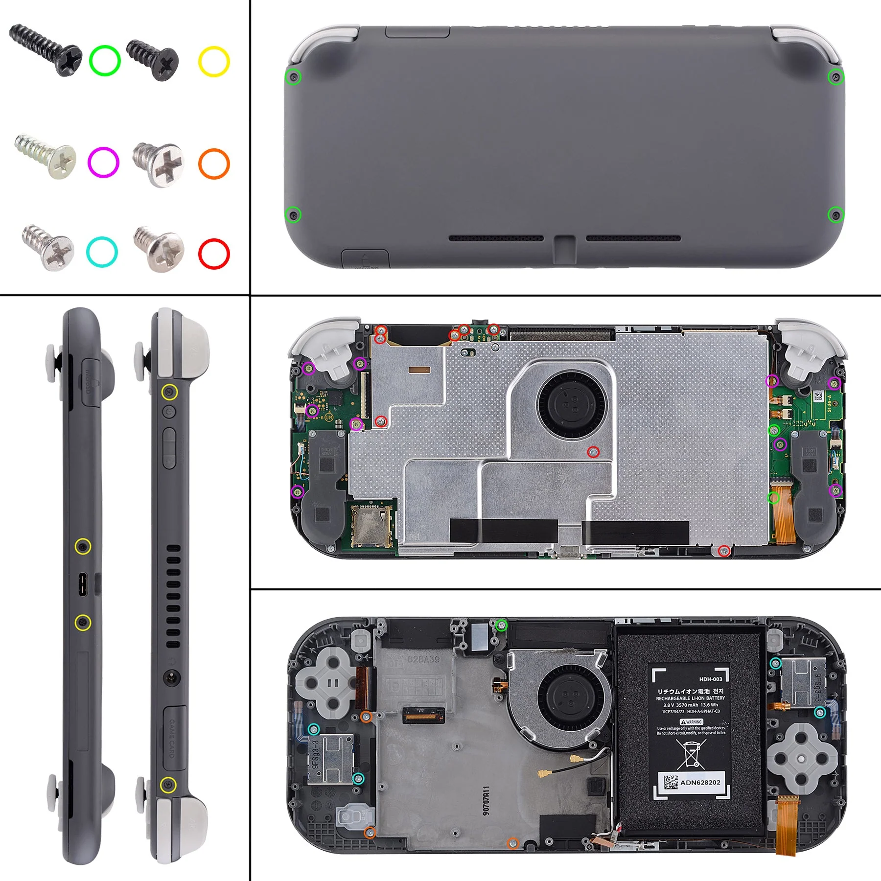 eXtremeRate Replacement Full Set Buttons for NS Switch Lite - Heaven Blue - Image 11