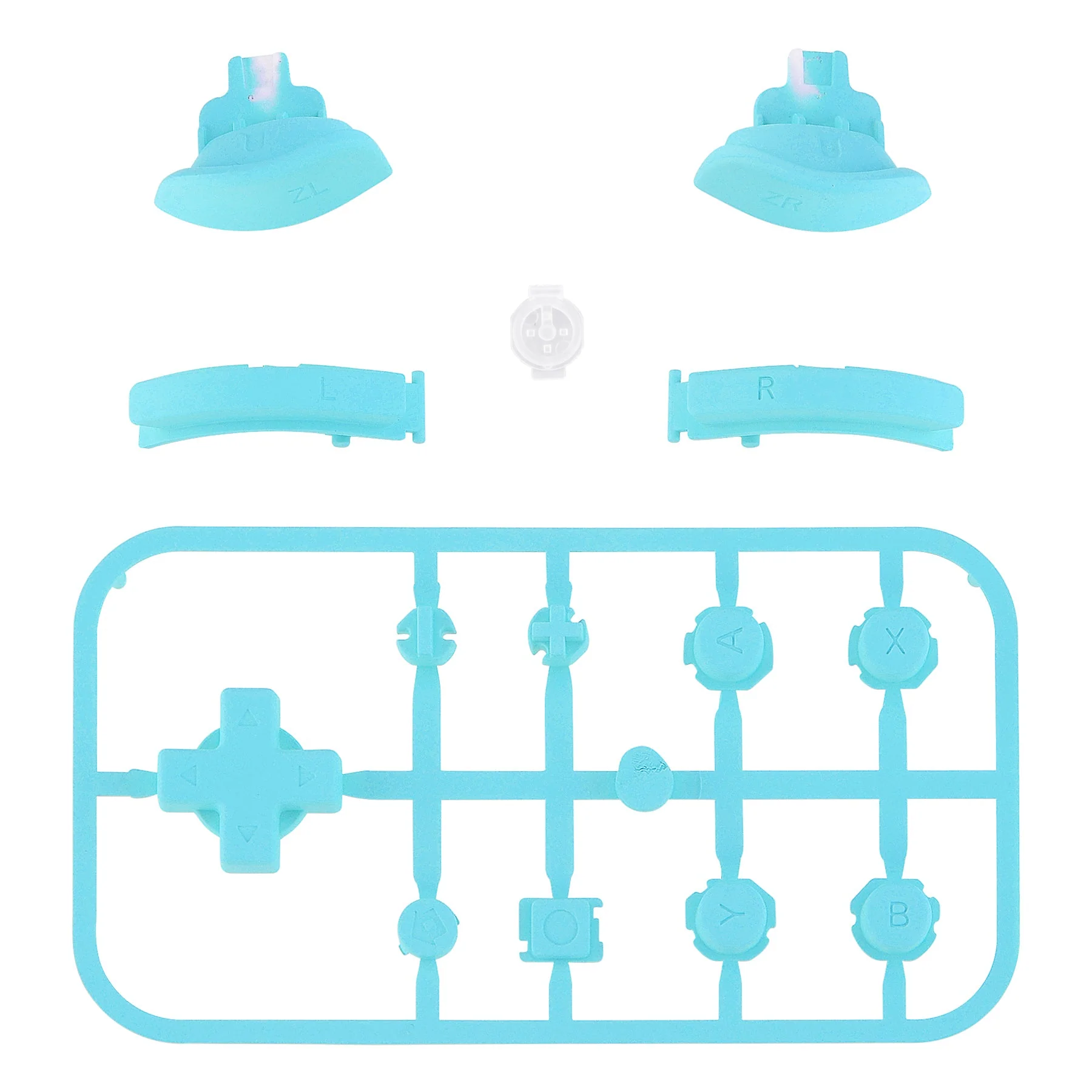 eXtremeRate Replacement Full Set Buttons for NS Switch Lite - Heaven Blue - Image 2