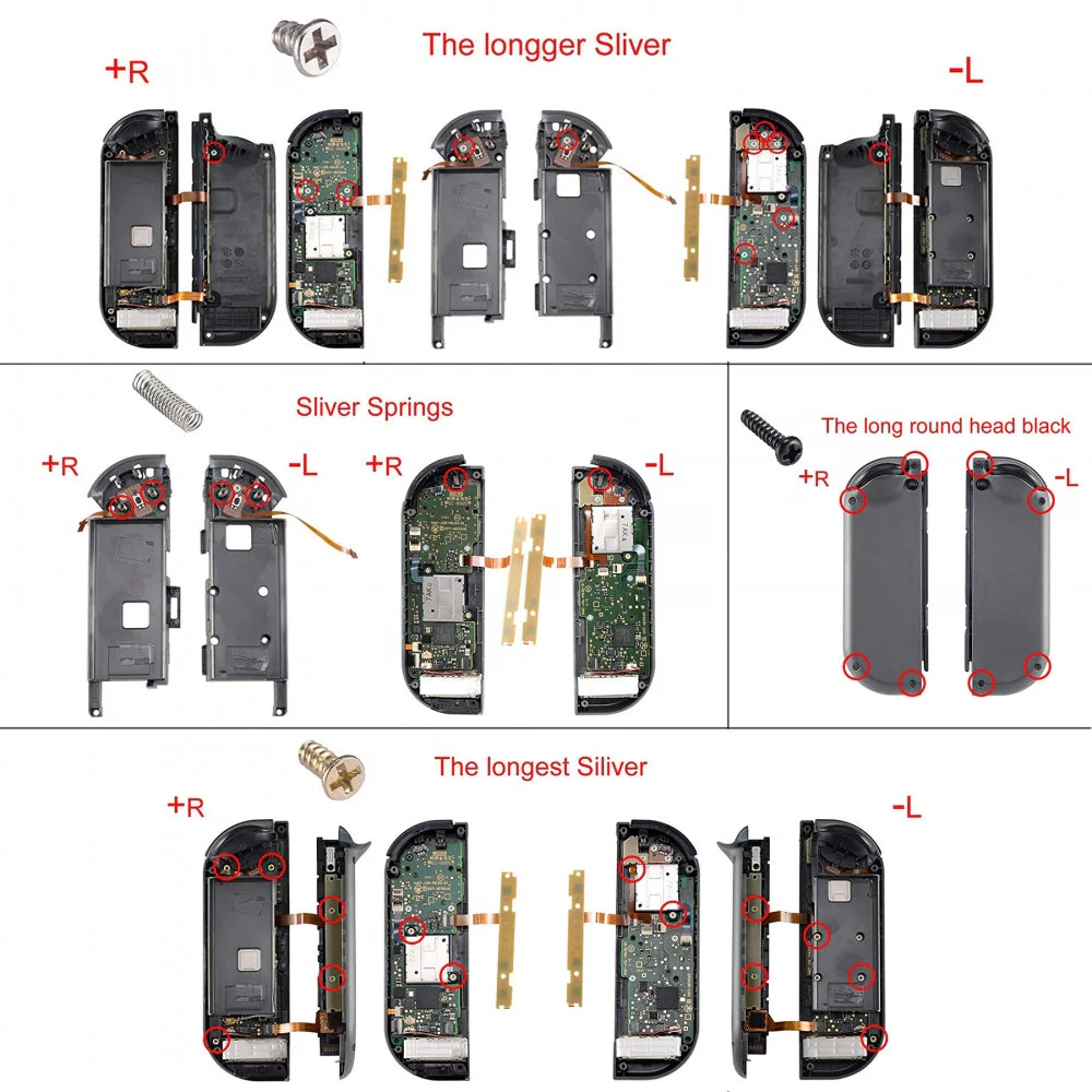eXtremeRate Replacement Full Set Buttons for Joycon of NS Switch - Indian Red - Image 10