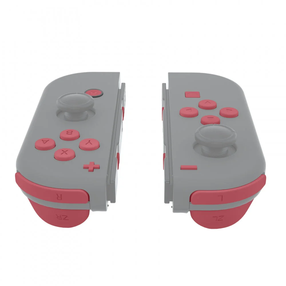 eXtremeRate Replacement Full Set Buttons for Joycon of NS Switch - Indian Red - Image 5