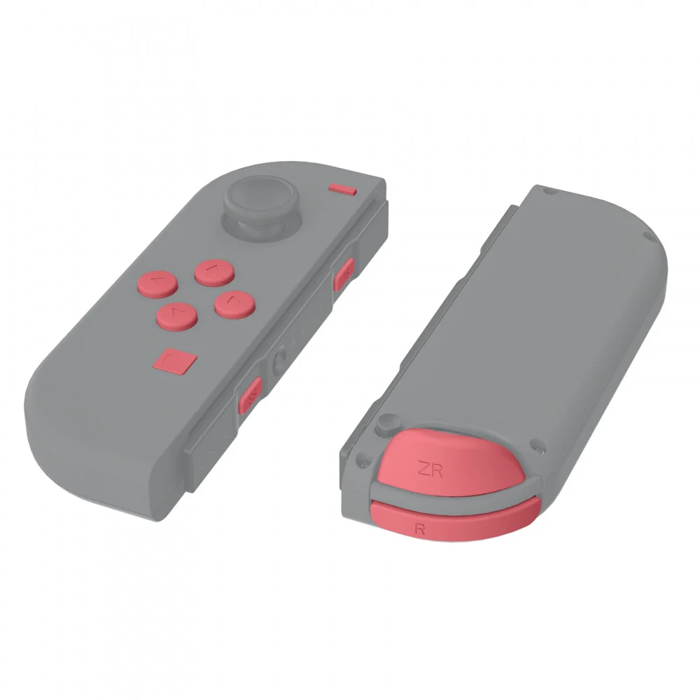 eXtremeRate Replacement Full Set Buttons for Joycon of NS Switch - Indian Red - Image 6