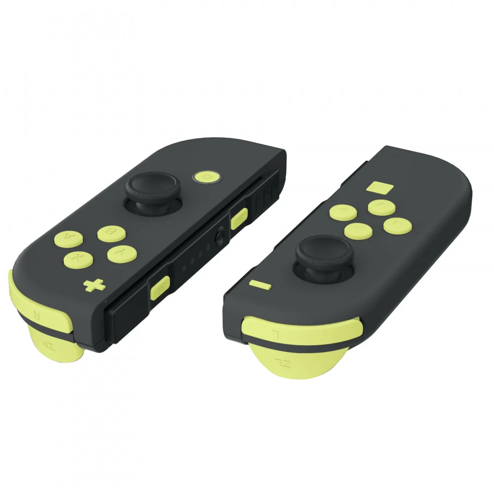 eXtremeRate Replacement Full Set Buttons for Joycon of NS Switch - Lemon Yellow - Image 4