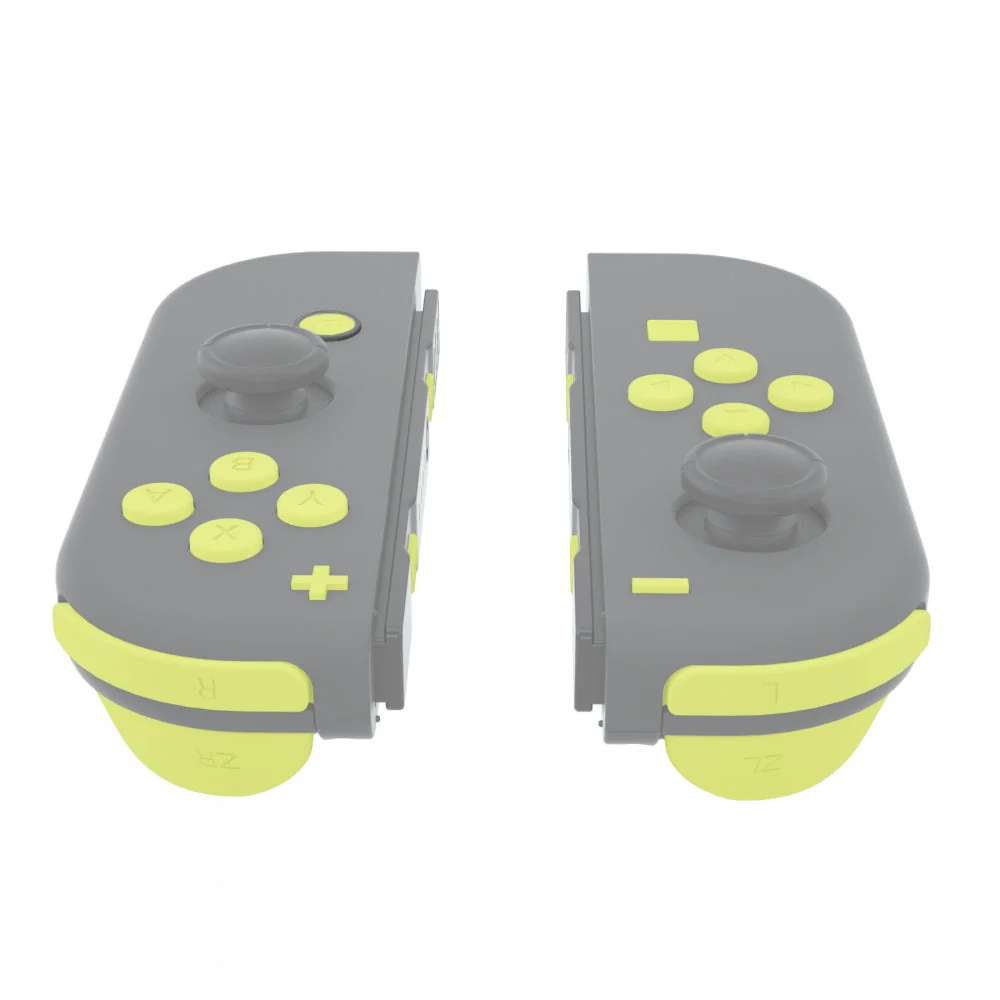 eXtremeRate Replacement Full Set Buttons for Joycon of NS Switch - Lemon Yellow - Image 5