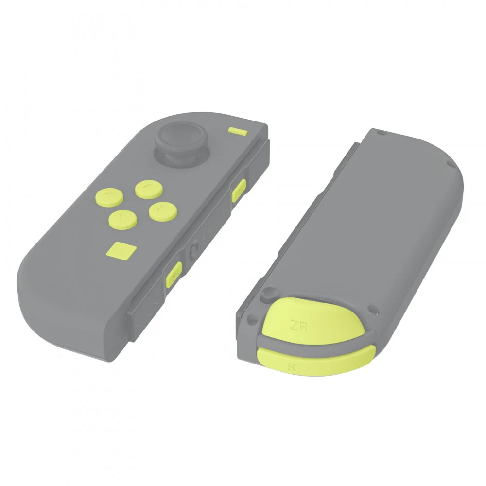 eXtremeRate Replacement Full Set Buttons for Joycon of NS Switch - Lemon Yellow - Image 6