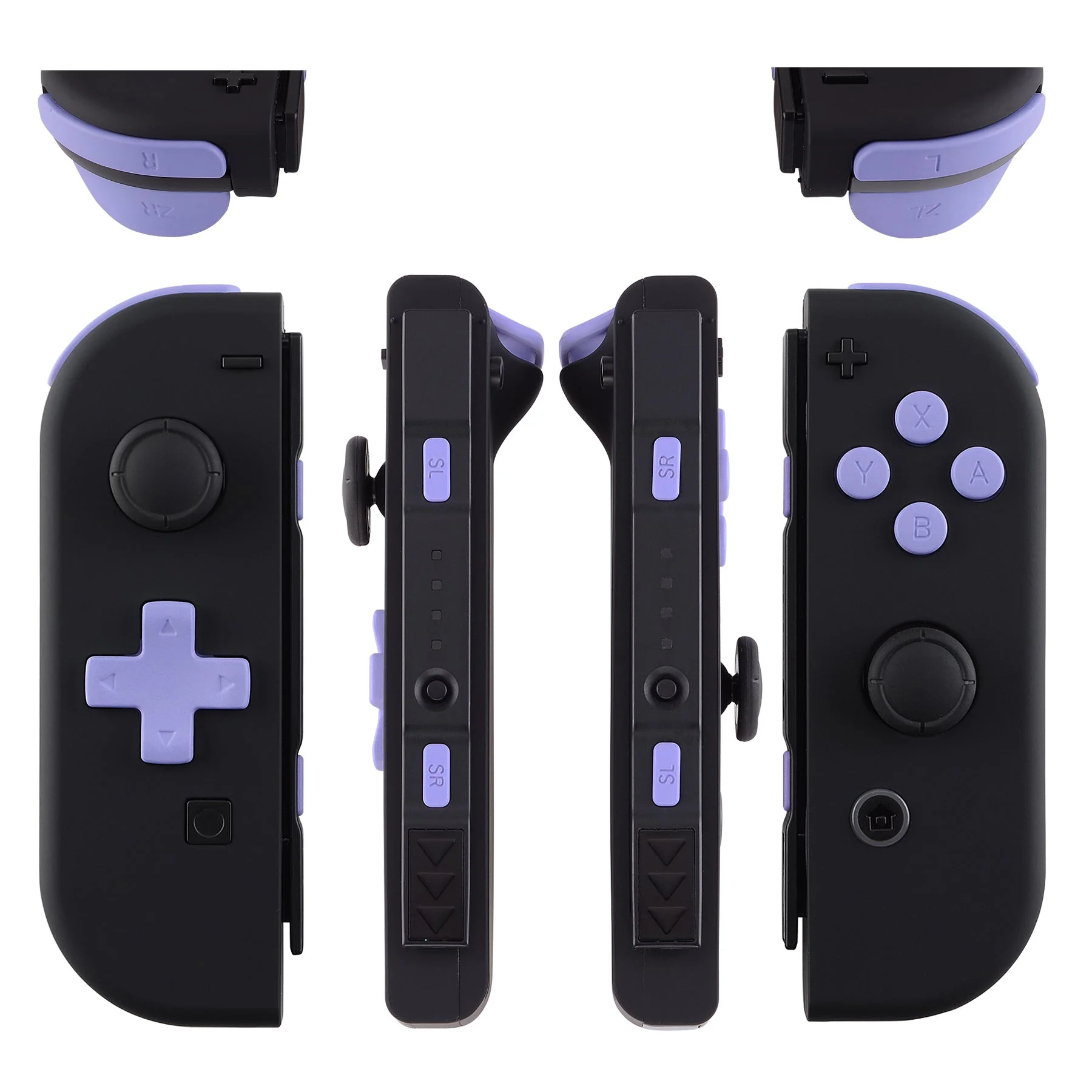 eXtremeRate Dpad Version Replacement Full Set Buttons for Joycon of Switch (D-pad ONLY Fits for eXtremeRate D-pad Shell for Joycon) - Light Violet - Image 3