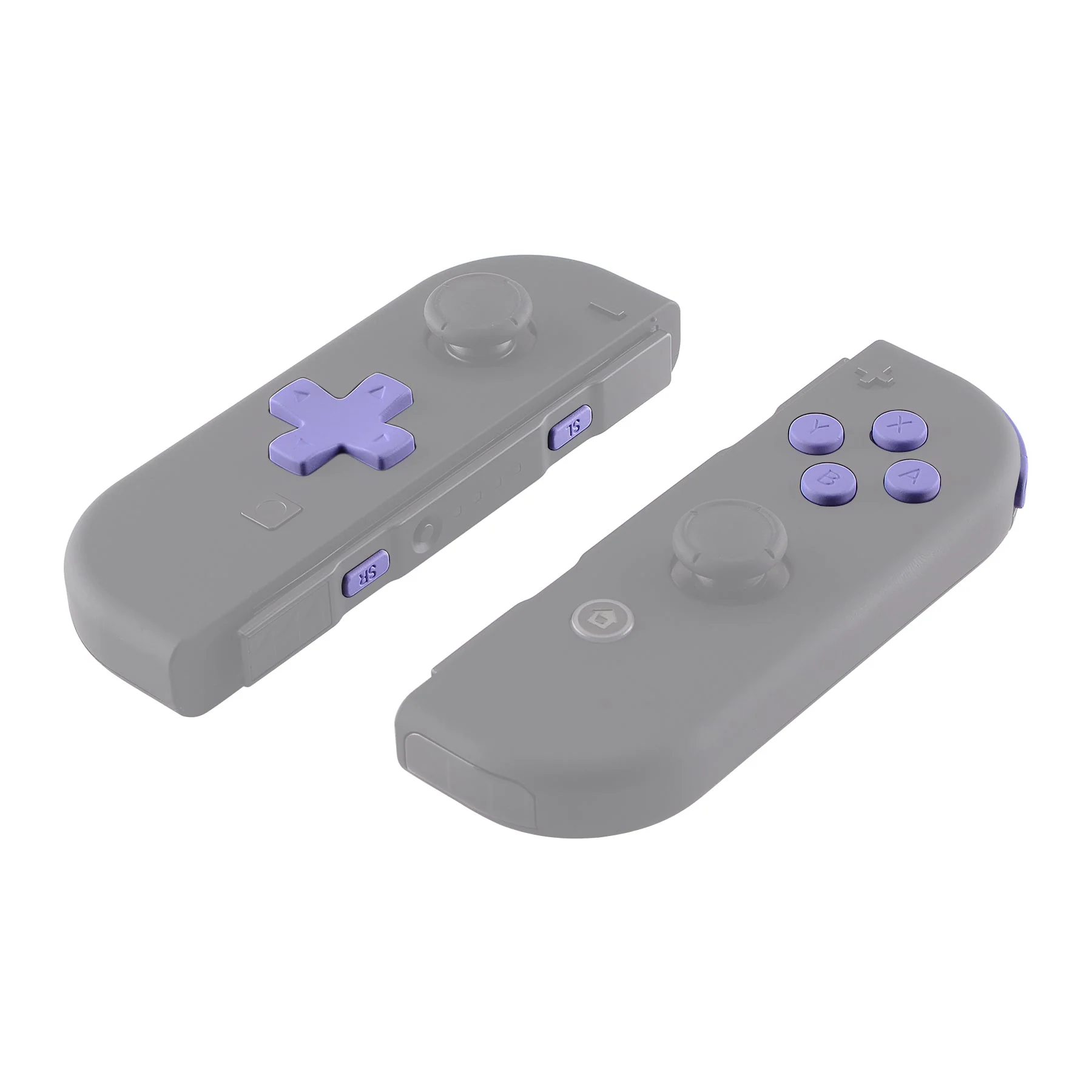 eXtremeRate Dpad Version Replacement Full Set Buttons for Joycon of Switch (D-pad ONLY Fits for eXtremeRate D-pad Shell for Joycon) - Light Violet - Image 6