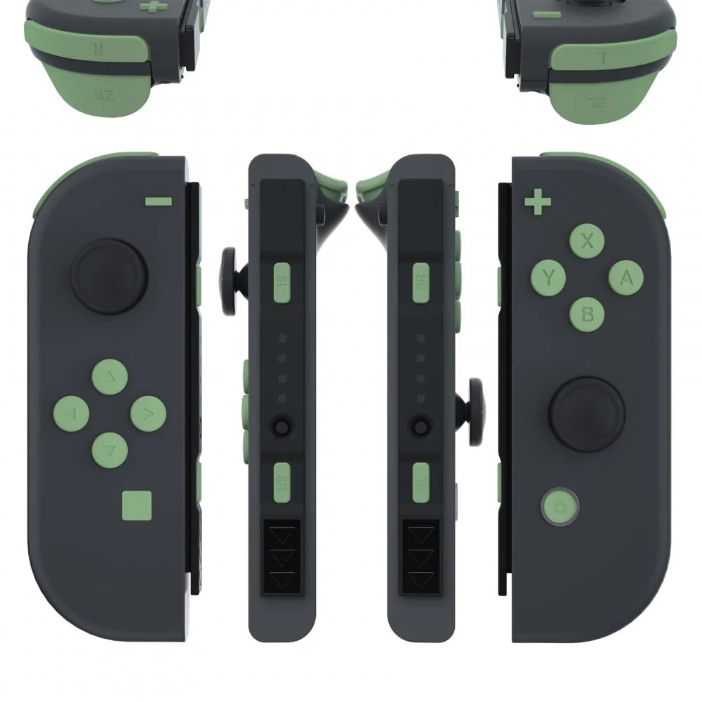 eXtremeRate Replacement Full Set Buttons for Joycon of NS Switch - Matcha Green - Image 3