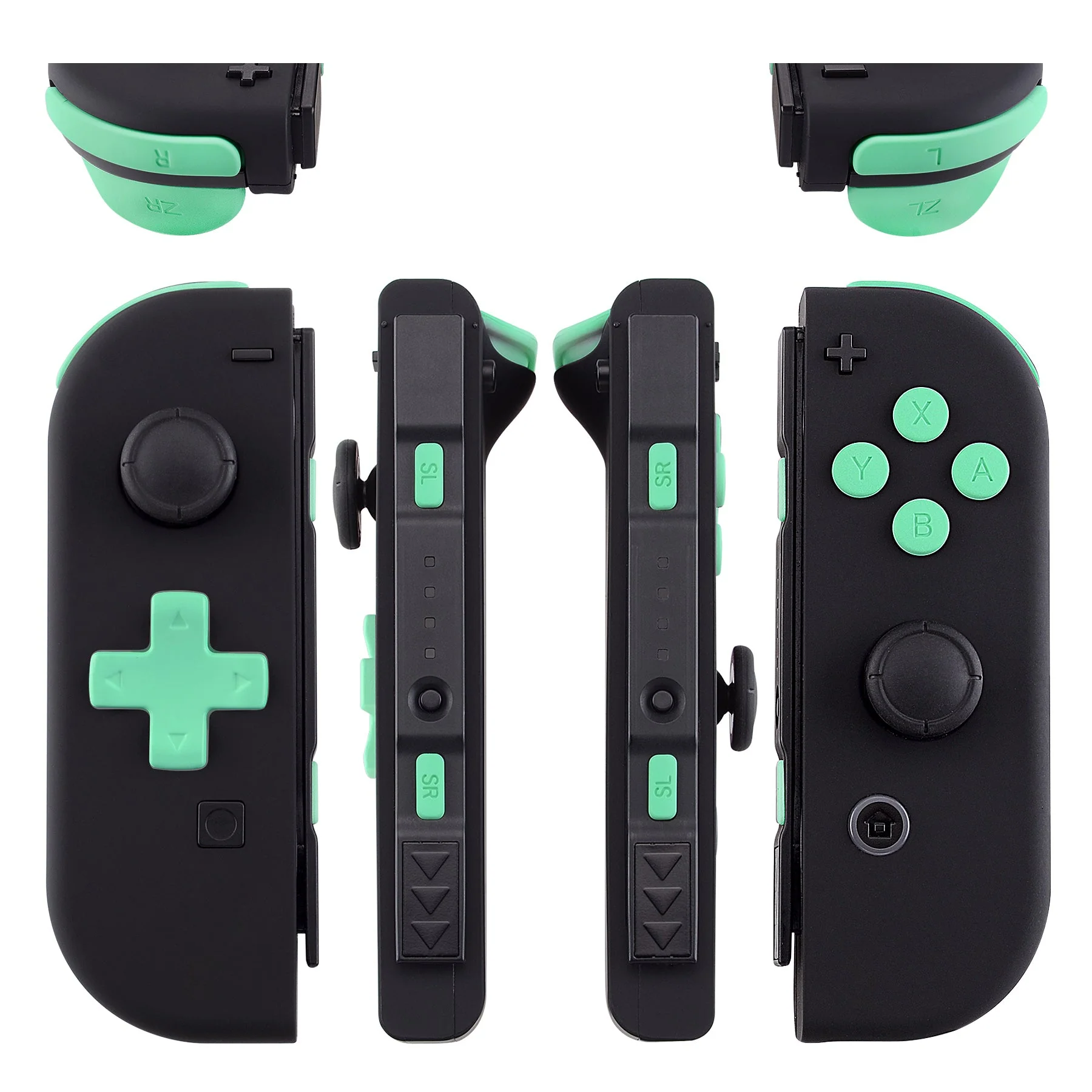 eXtremeRate Dpad Version Replacement Full Set Buttons for Joycon of Switch (D-pad ONLY Fits for eXtremeRate D-pad Shell for Joycon) - Mint Green - Image 3