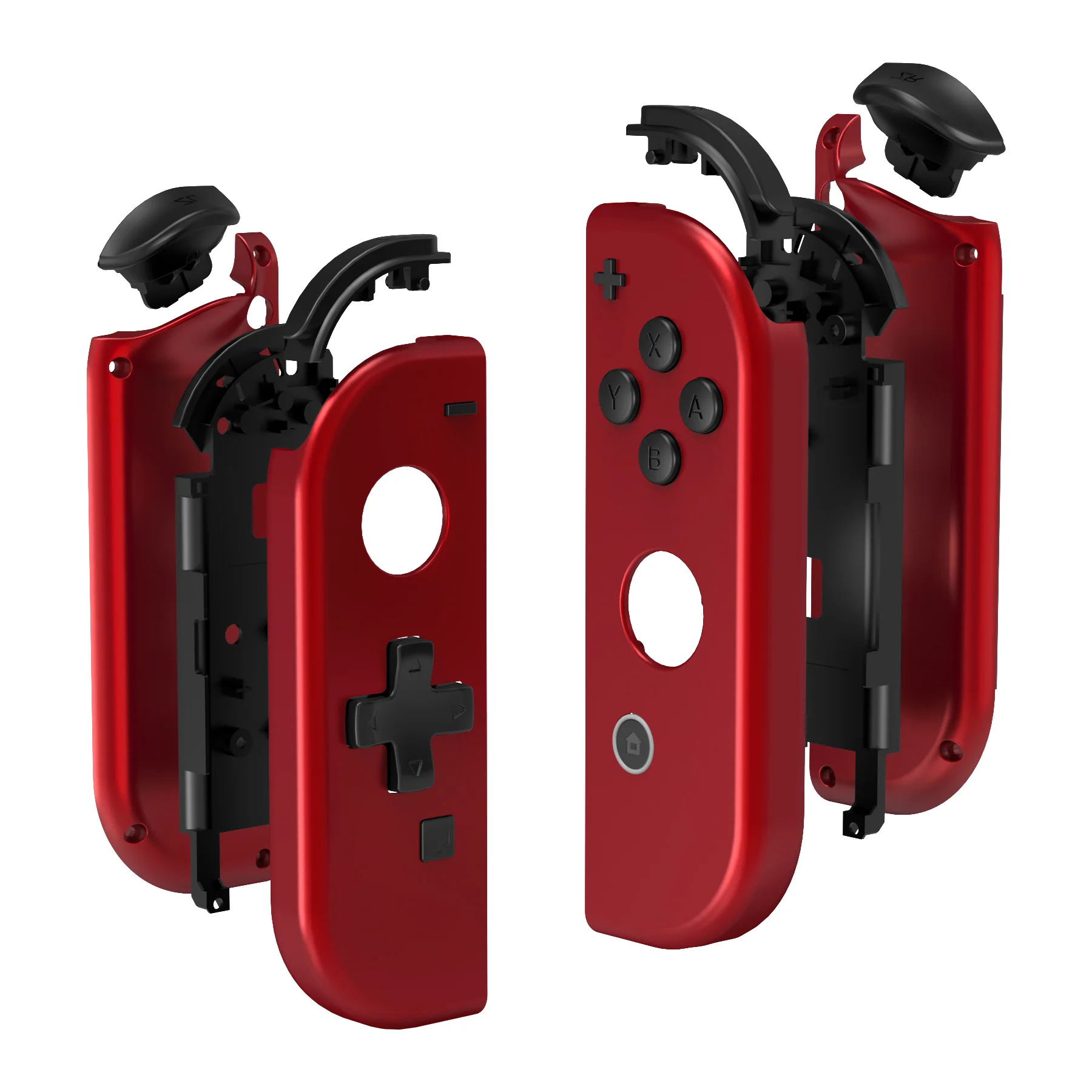 eXtremeRate Dpad Version Replacement Full Set Shell Case with Buttons for Joycon of NS Switch - Scarlet Red - Image 11
