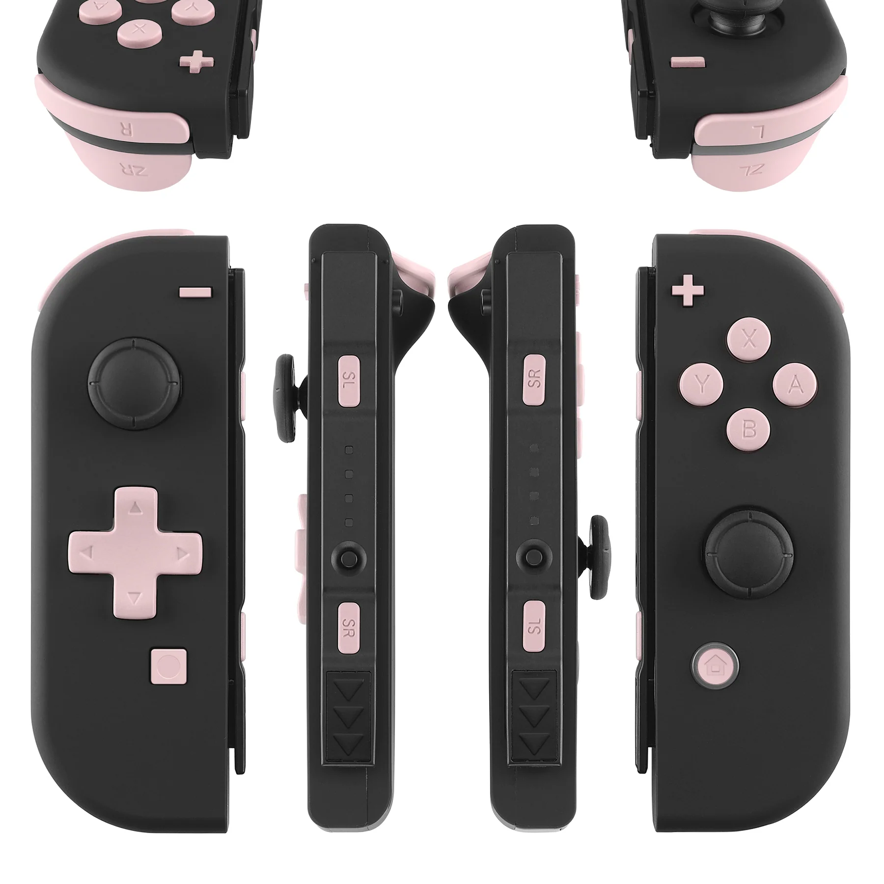 eXtremeRate Dpad Version Replacement Full Set Buttons for Joycon of Switch (D-pad ONLY Fits for eXtremeRate D-pad Shell for Joycon) - Cherry Blossoms Pink - Image 3