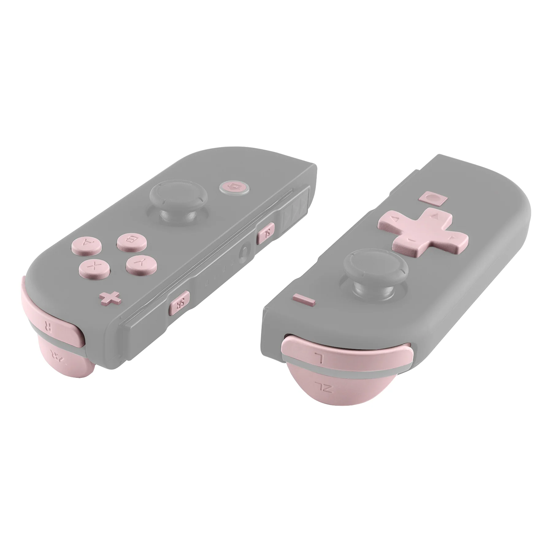 eXtremeRate Dpad Version Replacement Full Set Buttons for Joycon of Switch (D-pad ONLY Fits for eXtremeRate D-pad Shell for Joycon) - Cherry Blossoms Pink - Image 5