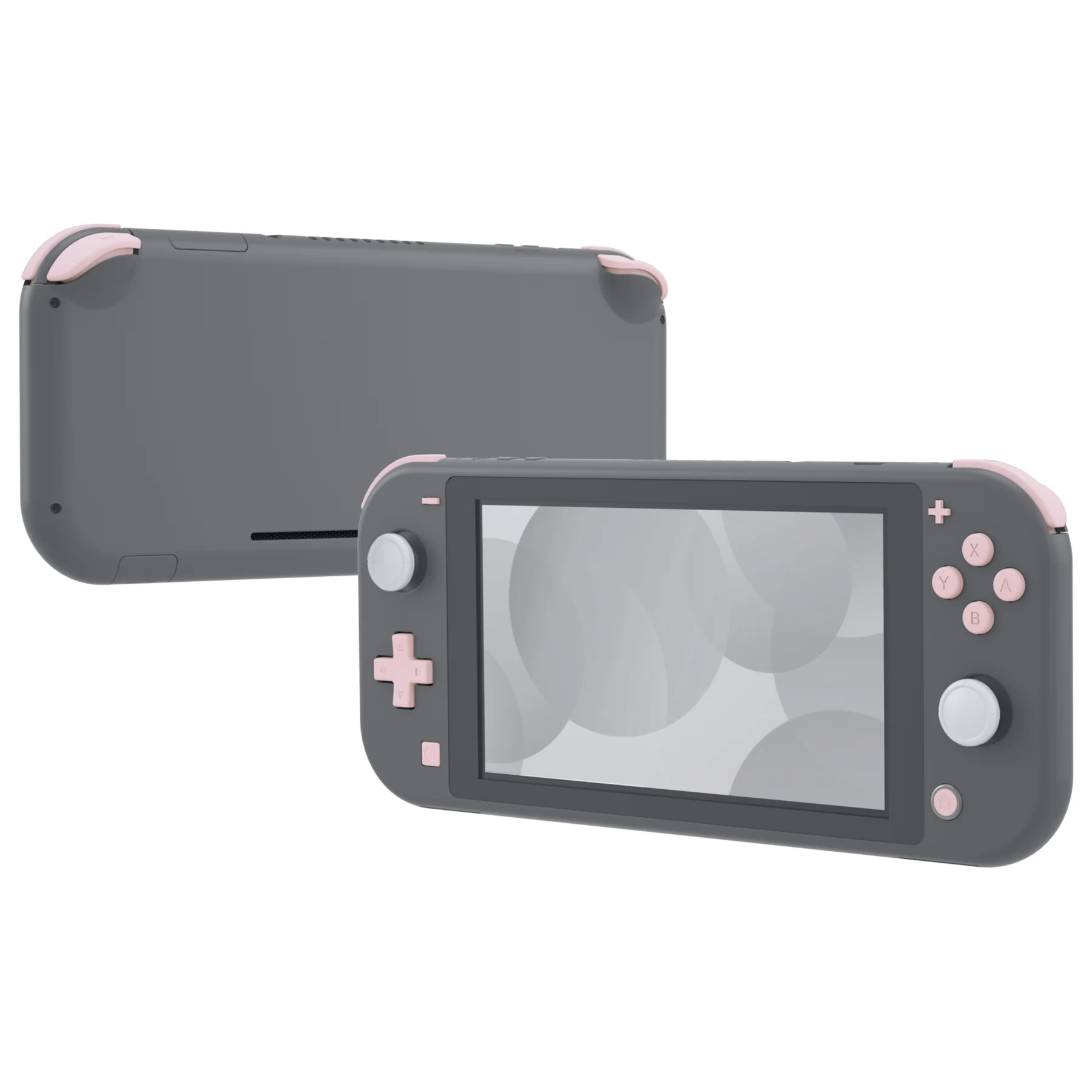 eXtremeRate Replacement Full Set Buttons for NS Switch Lite - Cherry Blossoms Pink - Image 3