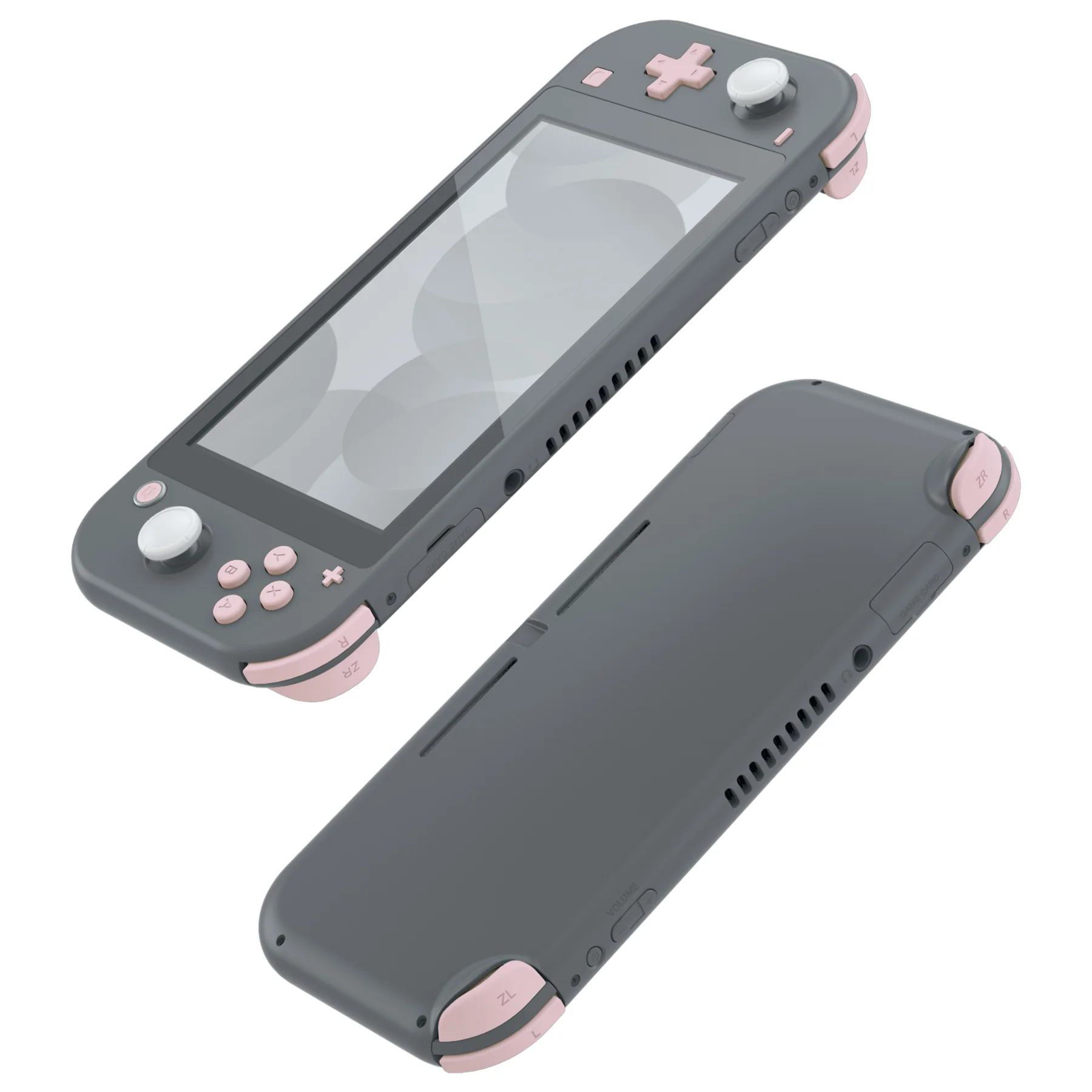 eXtremeRate Replacement Full Set Buttons for NS Switch Lite - Cherry Blossoms Pink - Image 8