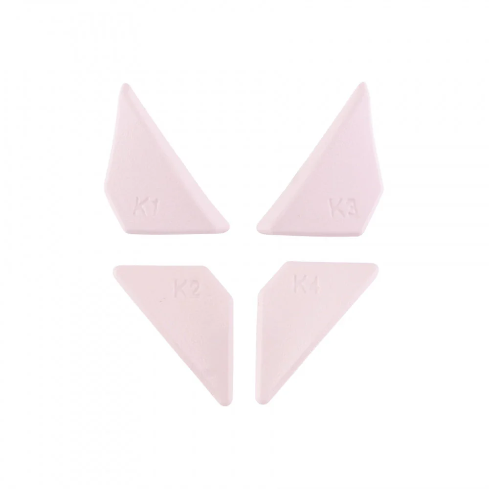 eXtremeRate Replacement Ergonomic Back Buttons K1 K2 K3 K4 Paddles for PS4 Controller Dawn Remap Kit - Cherry Blossoms Pink - Image 3