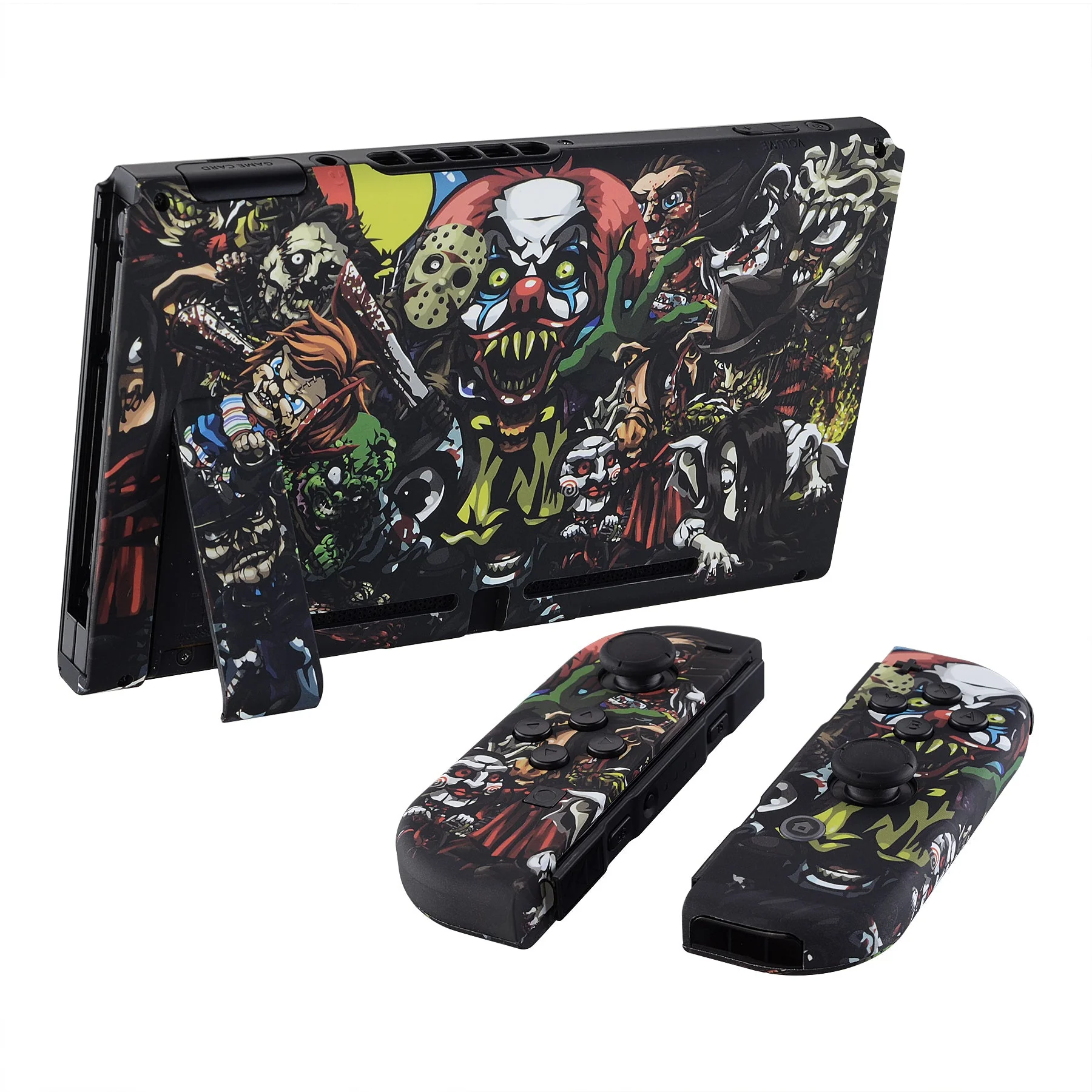 eXtremeRate Replacement Full Set Shells with Buttons for Nintendo Switch - Scary Party - Image 4
