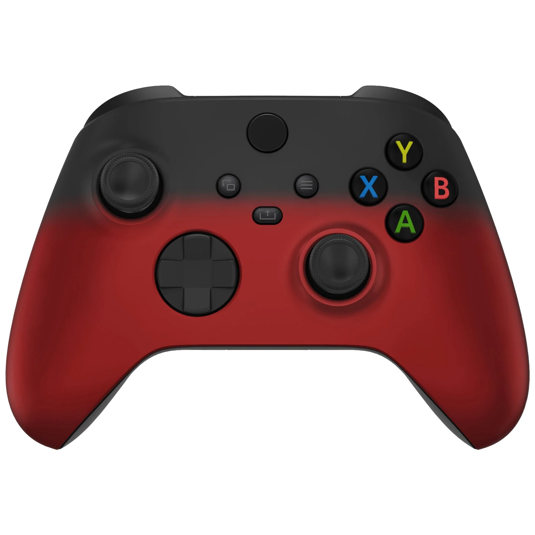 eXtremeRate Replacement Front Housing Shells with Side Rails Panels for Xbox Series X & S Controller - Shadow Red - Image 4