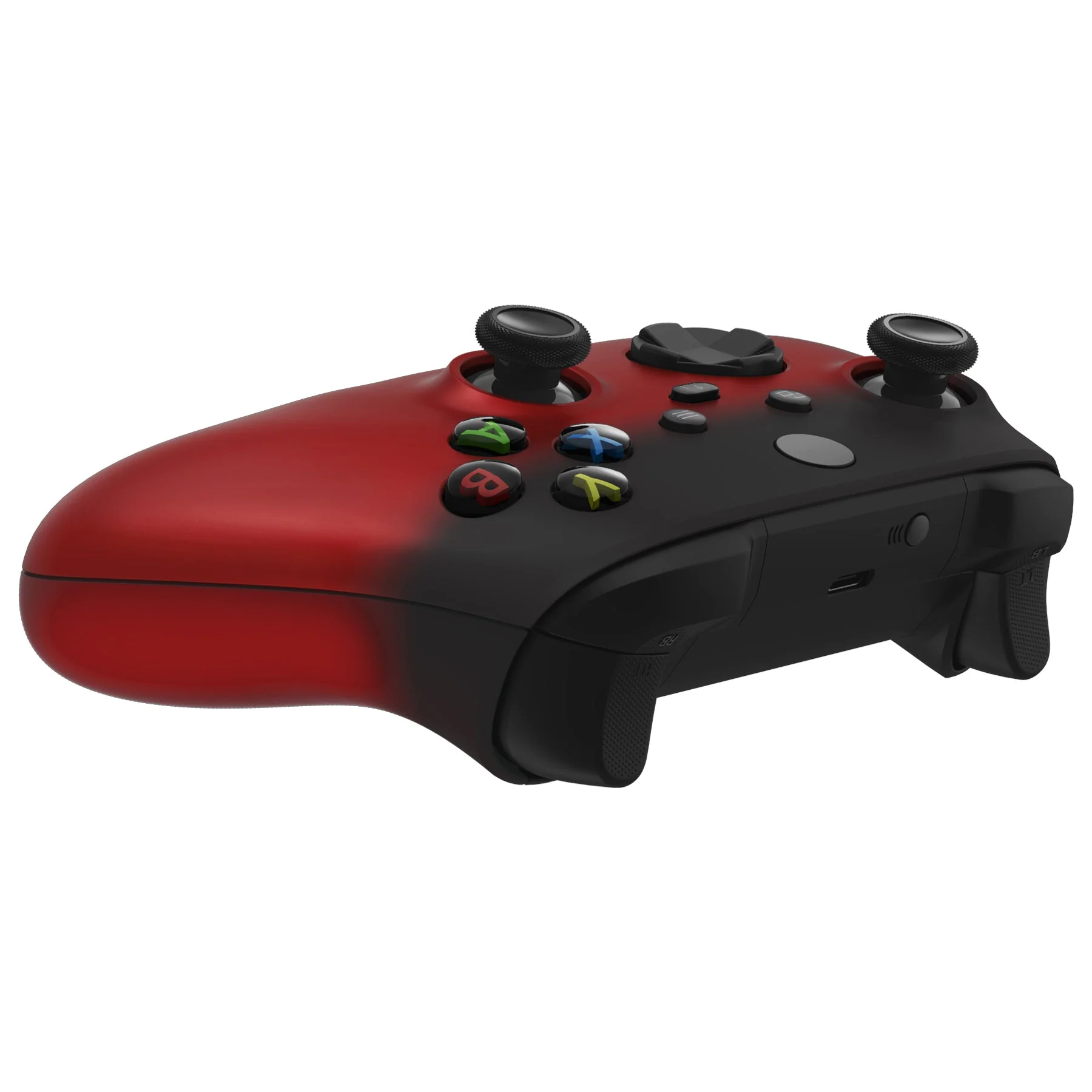 eXtremeRate Replacement Front Housing Shells with Side Rails Panels for Xbox Series X & S Controller - Shadow Red - Image 9