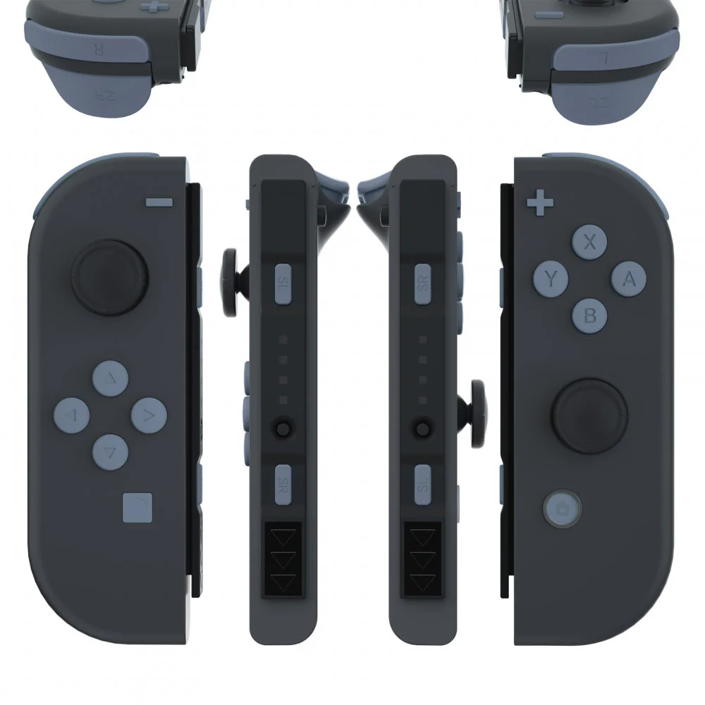 eXtremeRate Replacement Full Set Buttons for Joycon of NS Switch - Slate Gray - Image 3