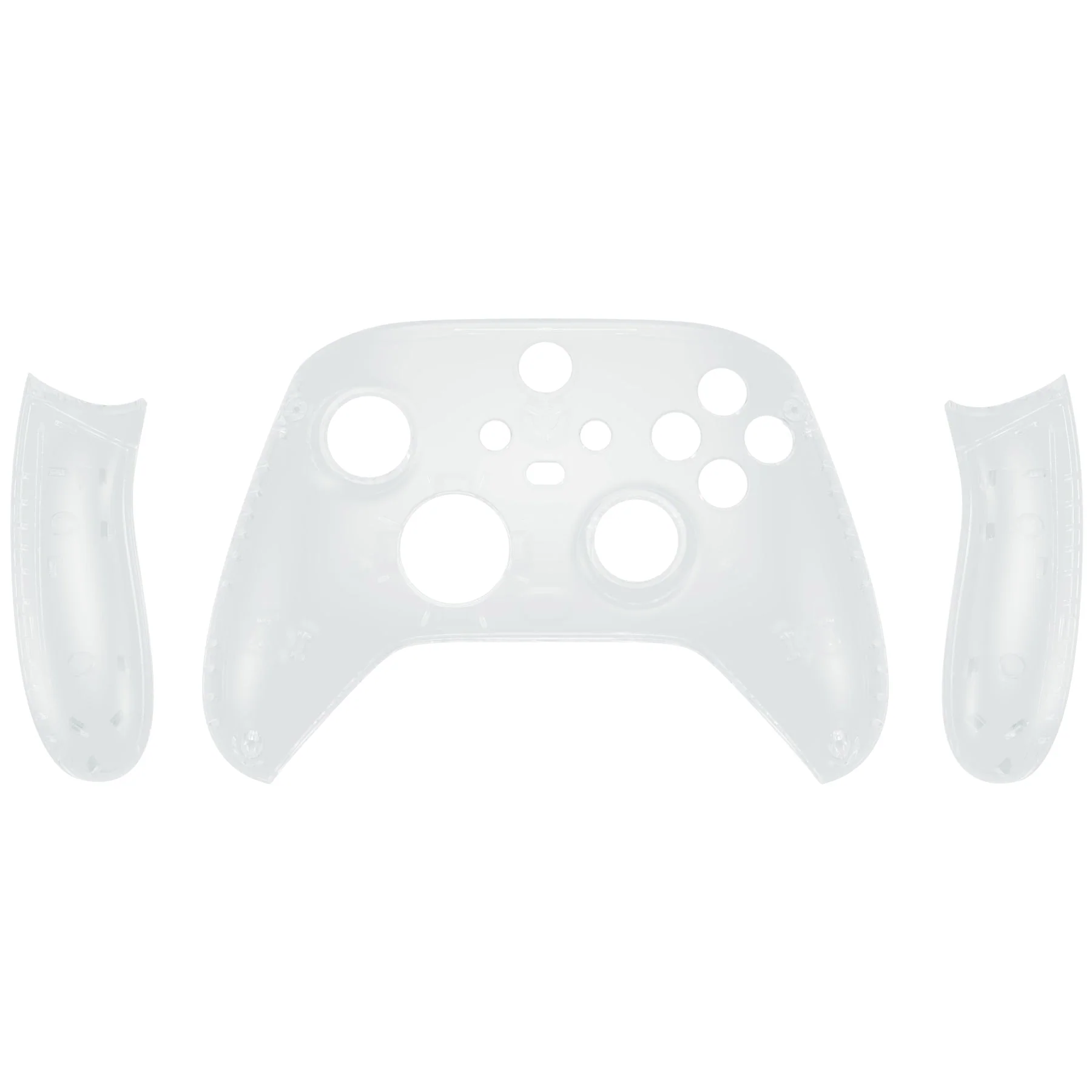 eXtremeRate Replacement Front Housing Shells with Side Rails Panels for Xbox Series X & S Controller - Transparent Clear - Image 9