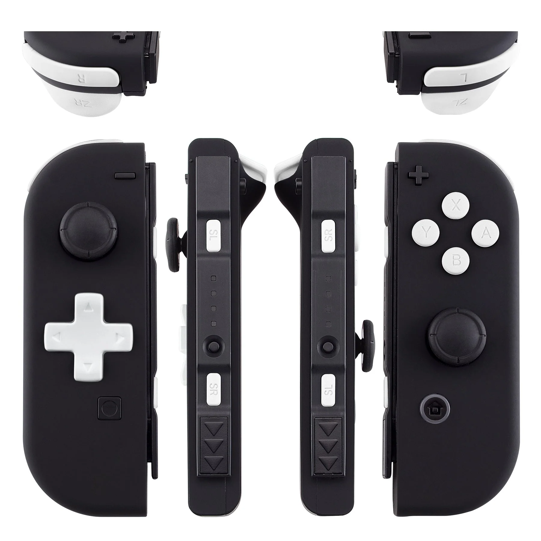 eXtremeRate Dpad Version Replacement Full Set Buttons for Joycon of Switch (D-pad ONLY Fits for eXtremeRate D-pad Shell for Joycon) - White - Image 4