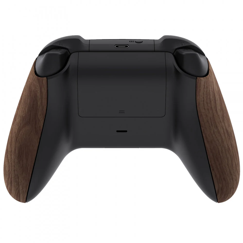 eXtremeRate Replacement Front Housing Shells with Side Rails Panels for Xbox Series X & S Controller - Wood Grain - Image 7