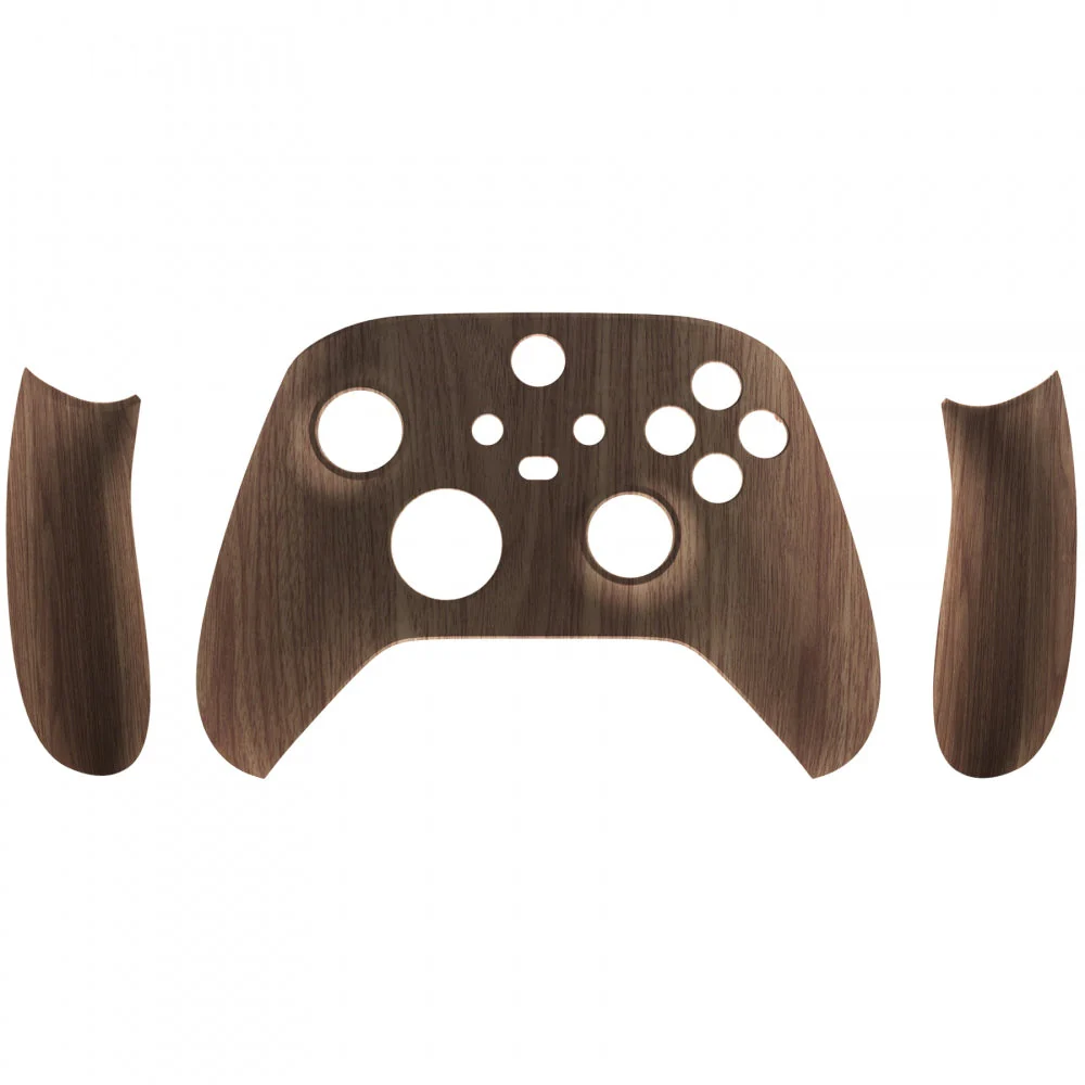 eXtremeRate Replacement Front Housing Shells with Side Rails Panels for Xbox Series X & S Controller - Wood Grain - Image 9