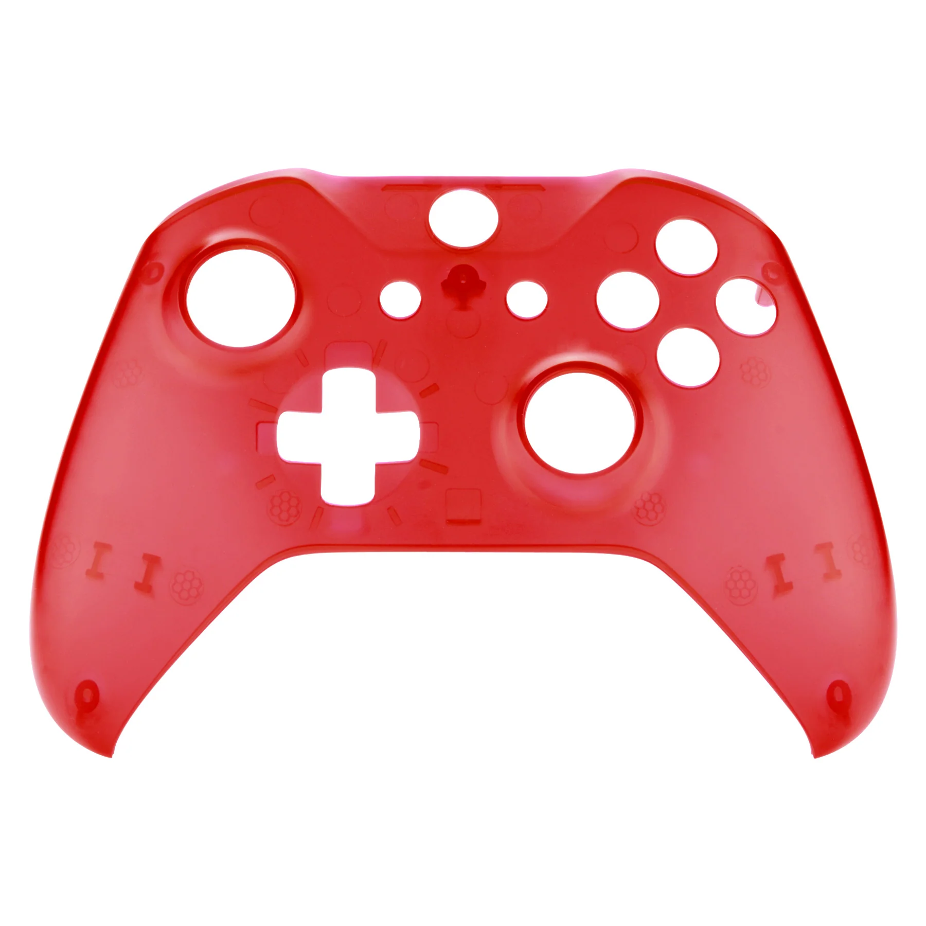 eXtremeRate Replacement Front Housing Shell for Xbox One X & S Controller (Model 1708) - Solid Clear Red - Image 7