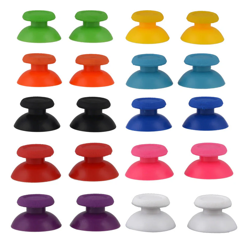 eXtremeRate Replacement 3D Analog Thumbsticks Compatible with PS4 Controller - Solid Green - Image 5