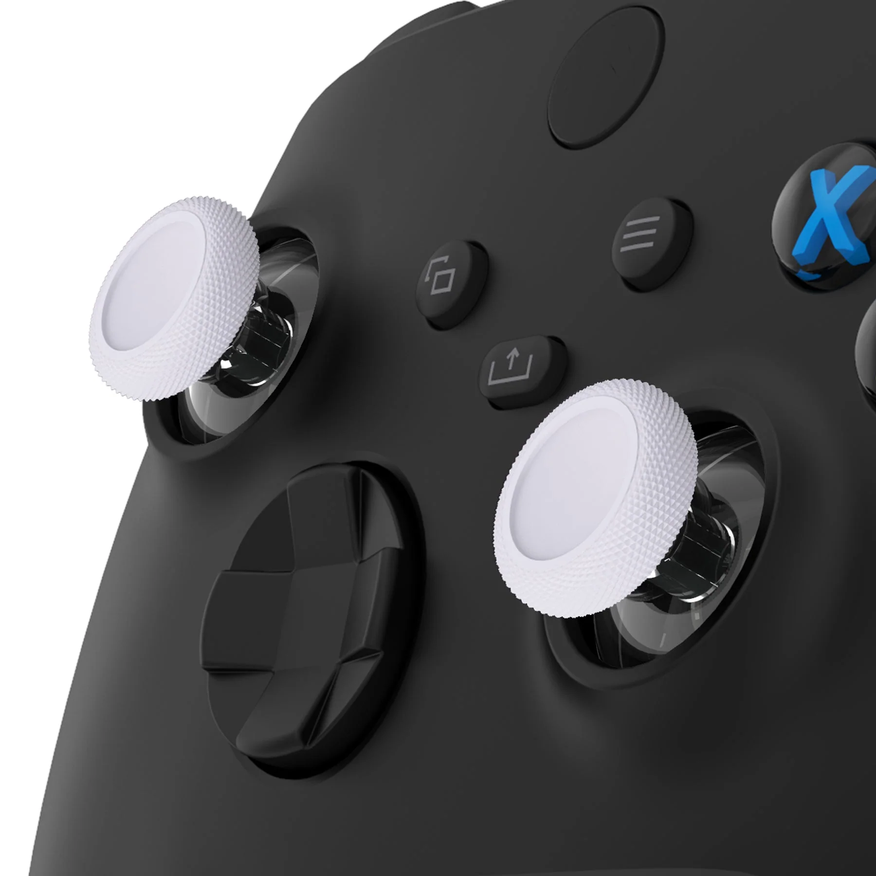 eXtremeRate Replacement Thumbsticks for Xbox Series X/S Controller & Xbox One X/S Controller & Xbox One Standard Controller & Xbox One Elite Controller - Solid White - Image 3