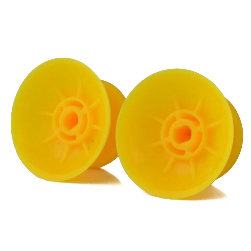 eXtremeRate Replacement 3D Analog Thumbsticks Compatible with PS4 Controller - Solid Yellow - Image 4
