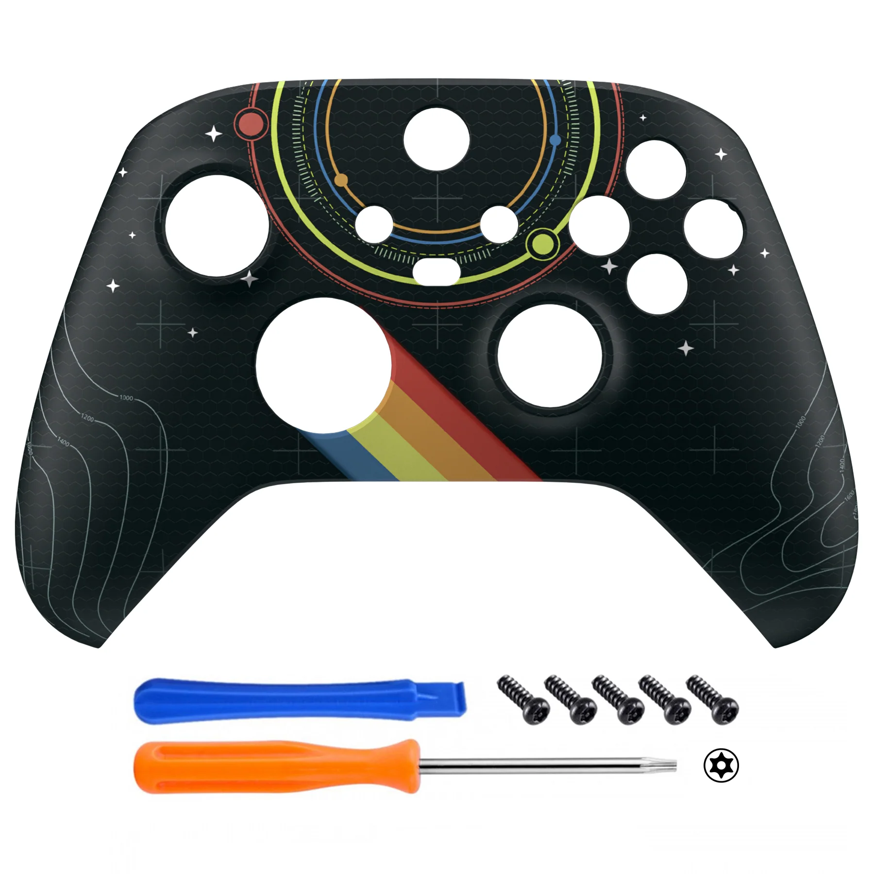 eXtremeRate Stars Explorer Replacement Front Housing Shell for Xbox Series X & S Controller - Image 2