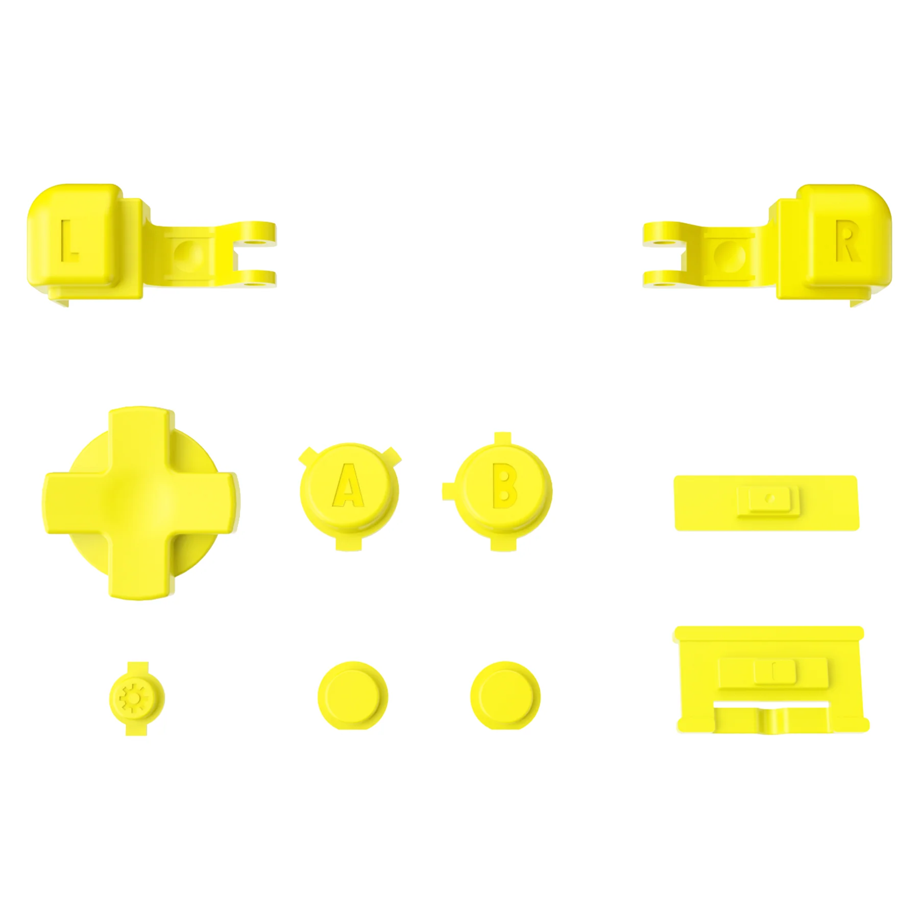 eXtremeRate Custom Replacement Full Set Buttons for Gameboy Advance SP GBA SP Console - Sunflower Yellow - Image 8