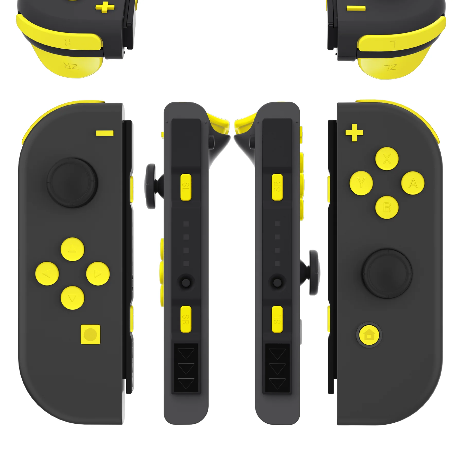 eXtremeRate Replacement Full Set Buttons for Joycon of NS Switch - Sunflower Yellow - Image 3