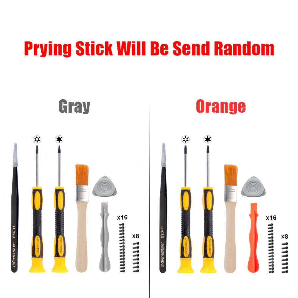 eXtremeRate Opening Tools Repair Kits T6 T8H Screwdriver Set & Tweezers & Prying Tool & Cleaning Brush & Screws for Xbox Series X/S & Elite 2 Core & Xbox One & Xbox One Elite& Xbox One X/S Controller - Image 2